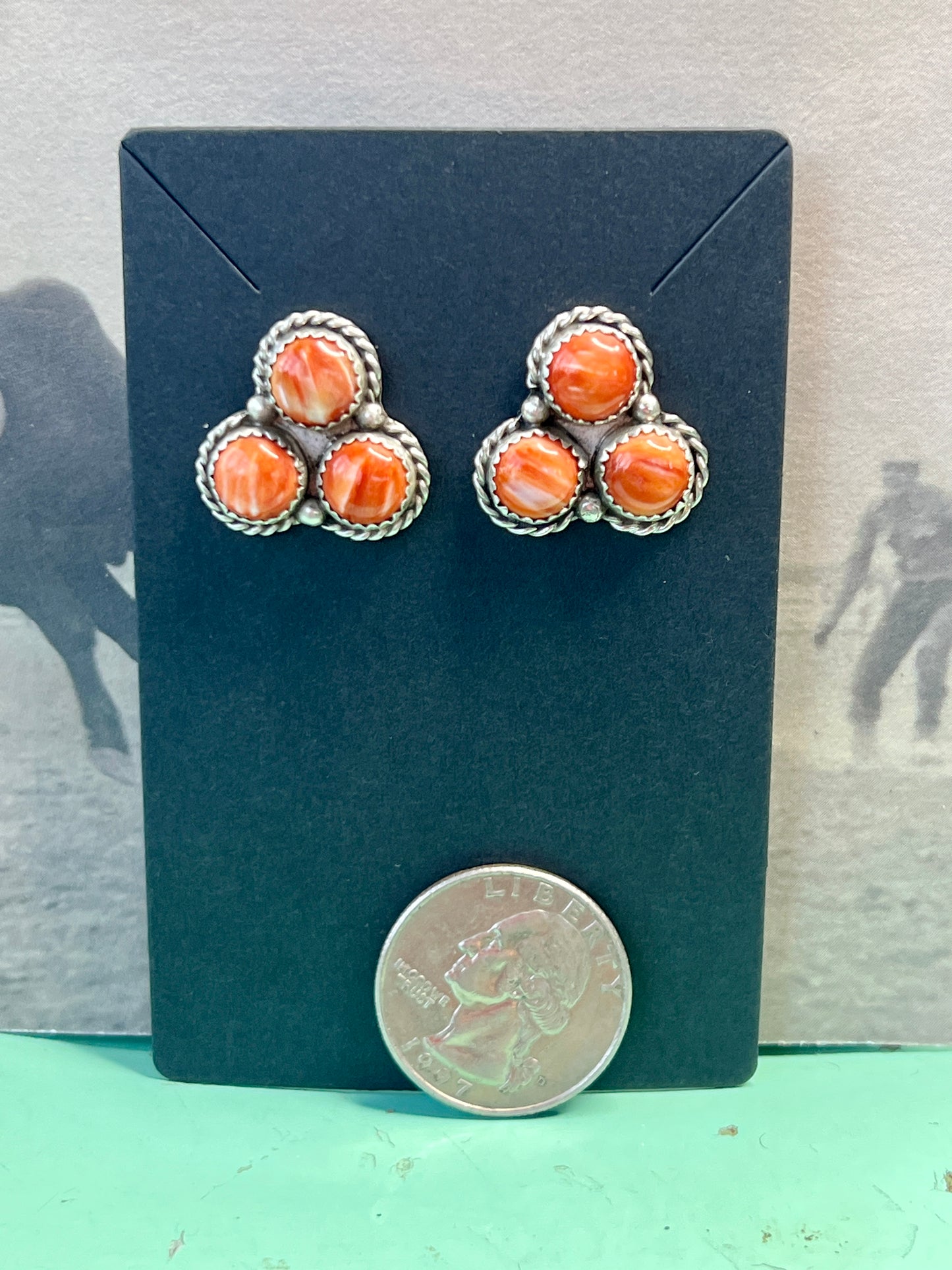 Orange Spiny Studs