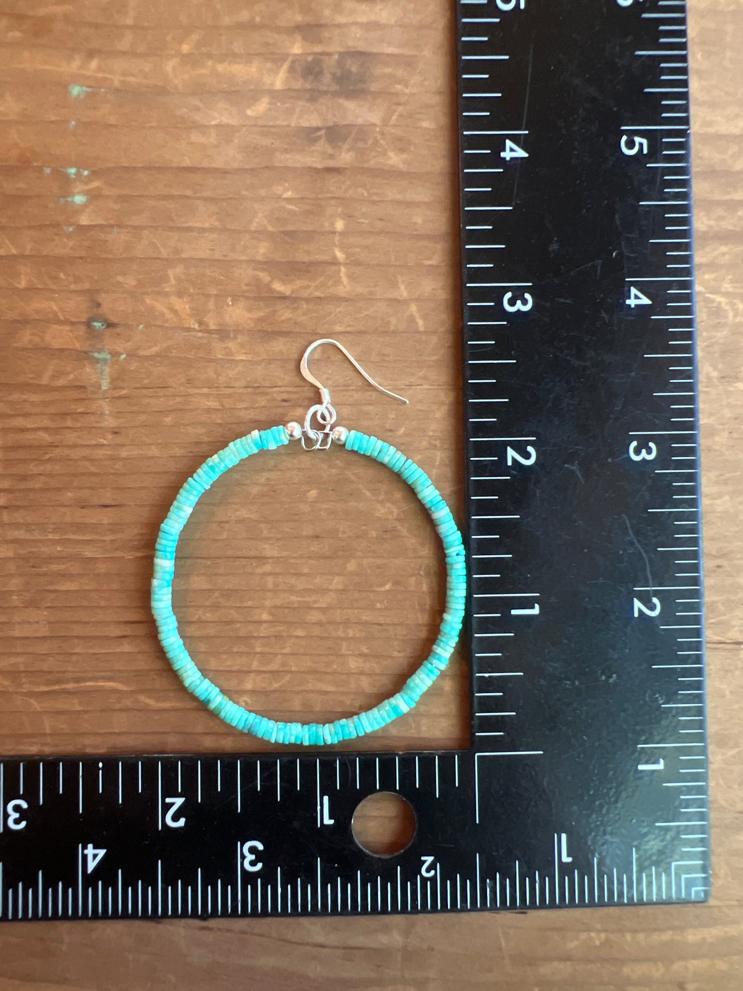 Gorgeous Turquoise Hoop Earrings