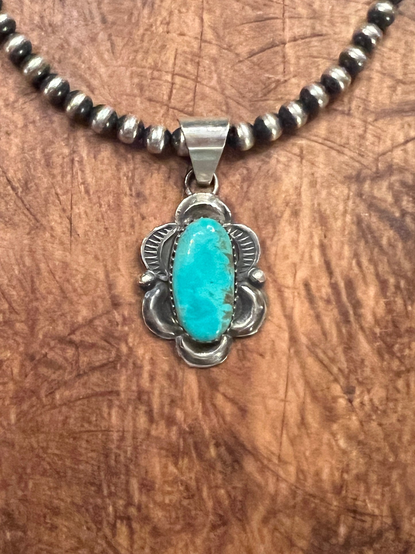 Turquoise pendant by Tia Long