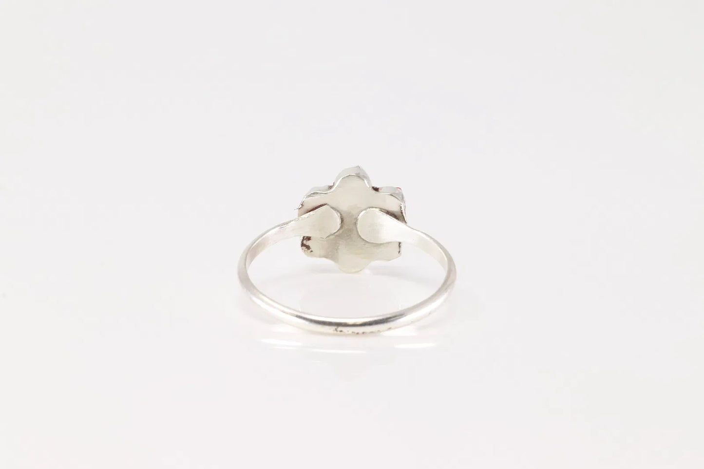 Handmade Native American Zuni Inlay Multi Stone Size 7.5