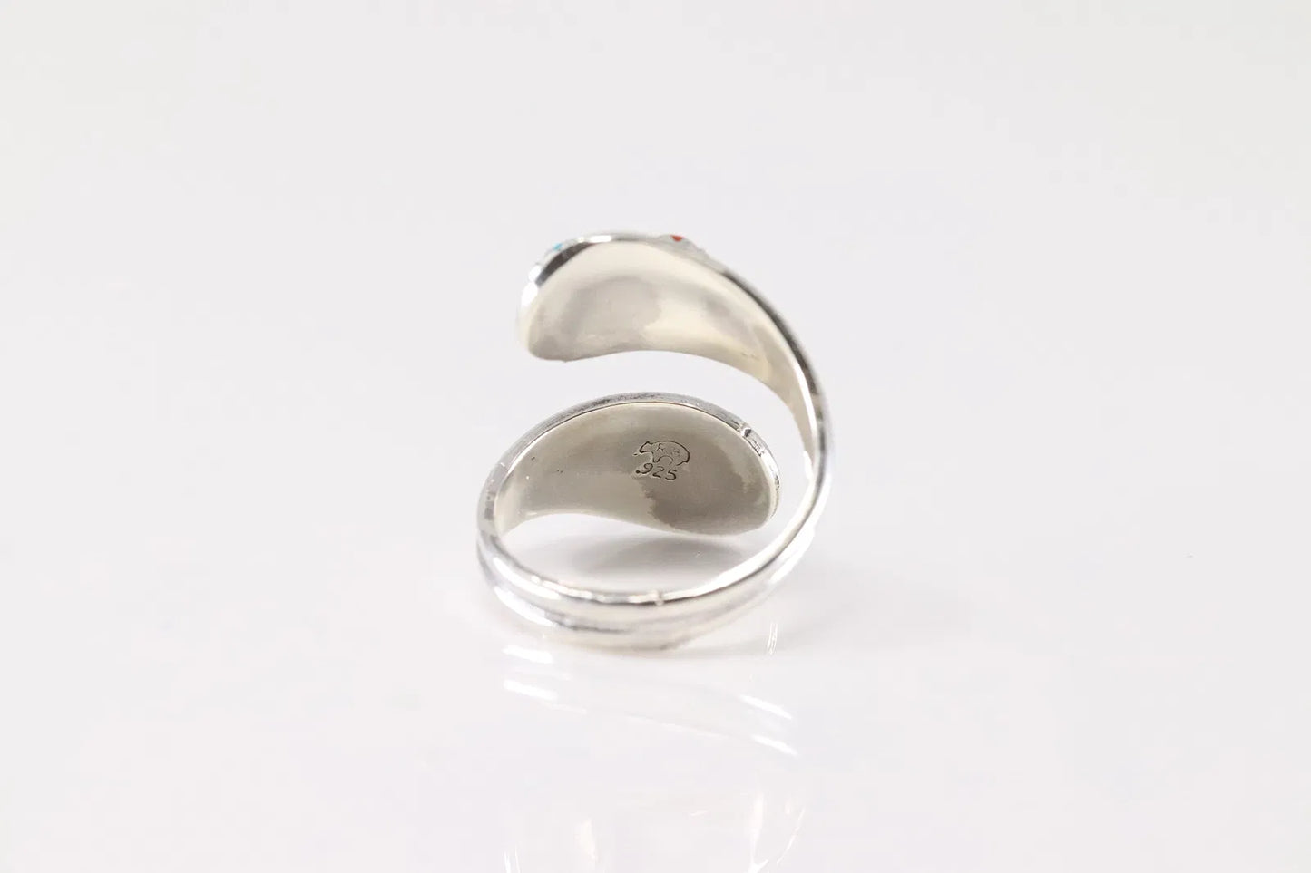 Genevieve Francisco Turquoise and Coral Adjustable Ring