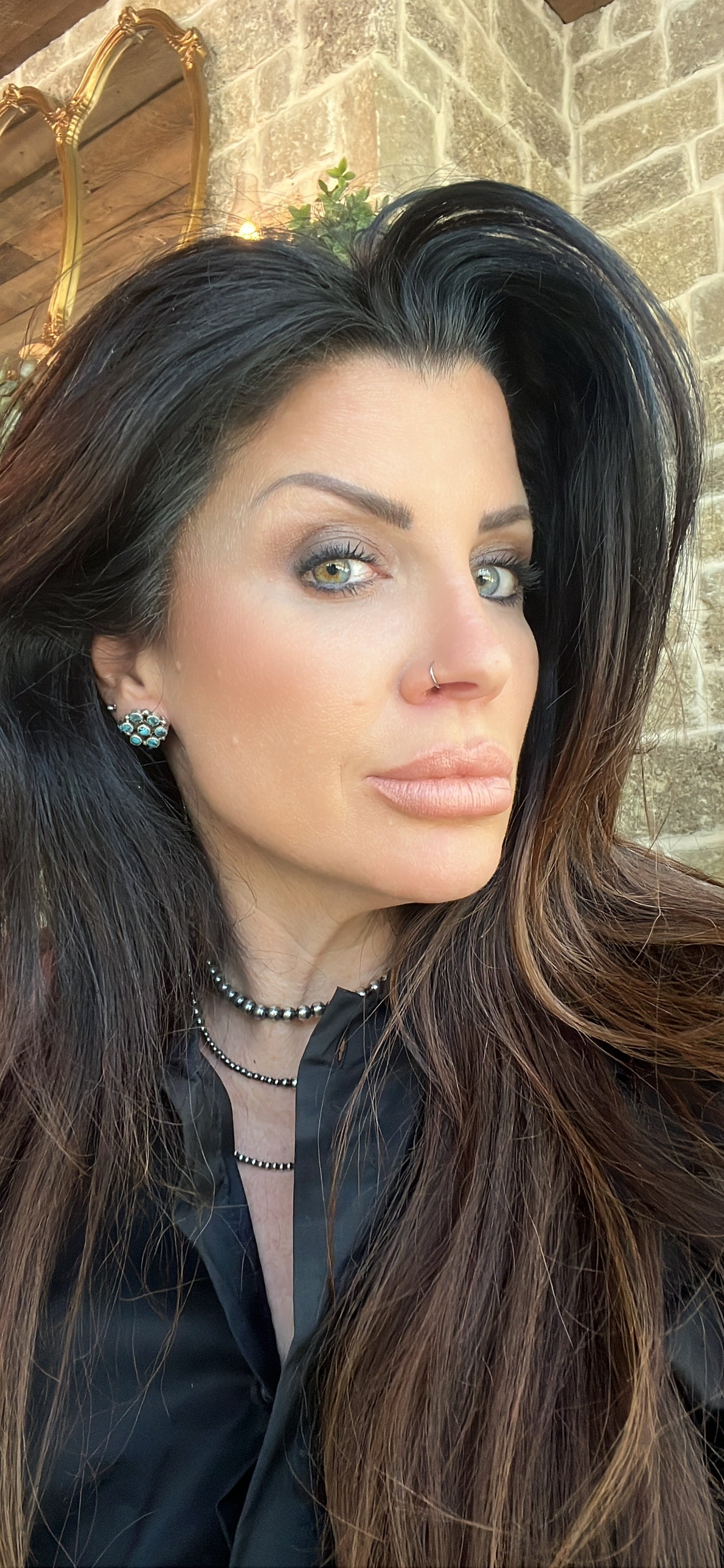 Dry Creek Turquoise Studs by Maxine Ramirez