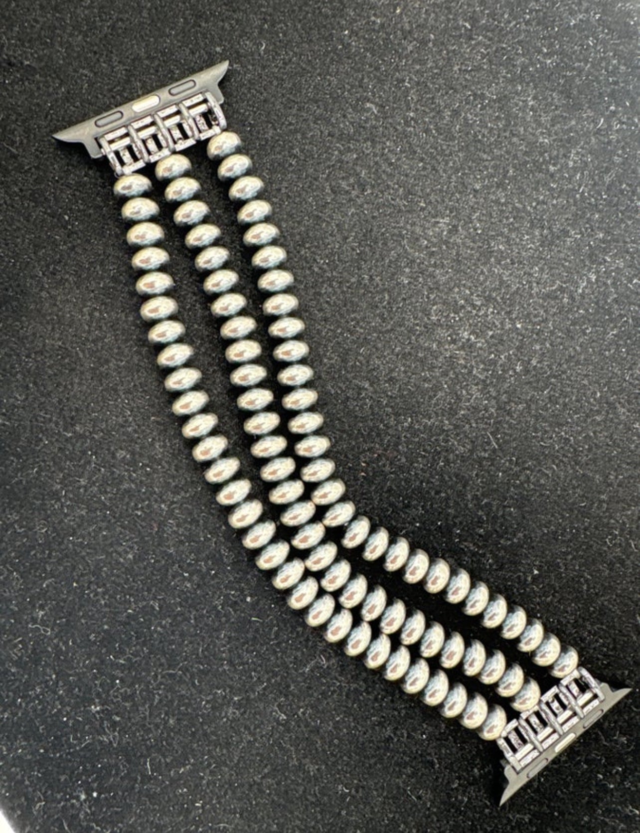 Navajo Pearl Stretch Apple Watch Band