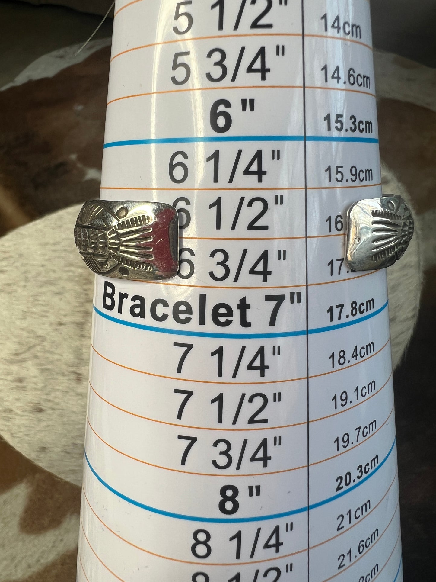 9 Stone Chunky Turquoise Cuff