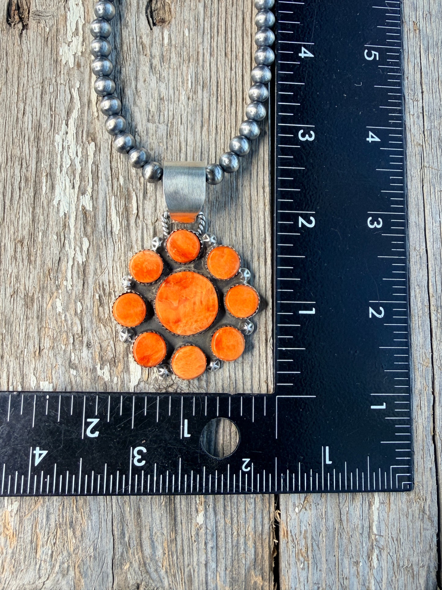 Spiny Oyster Flower Cluster Pendant