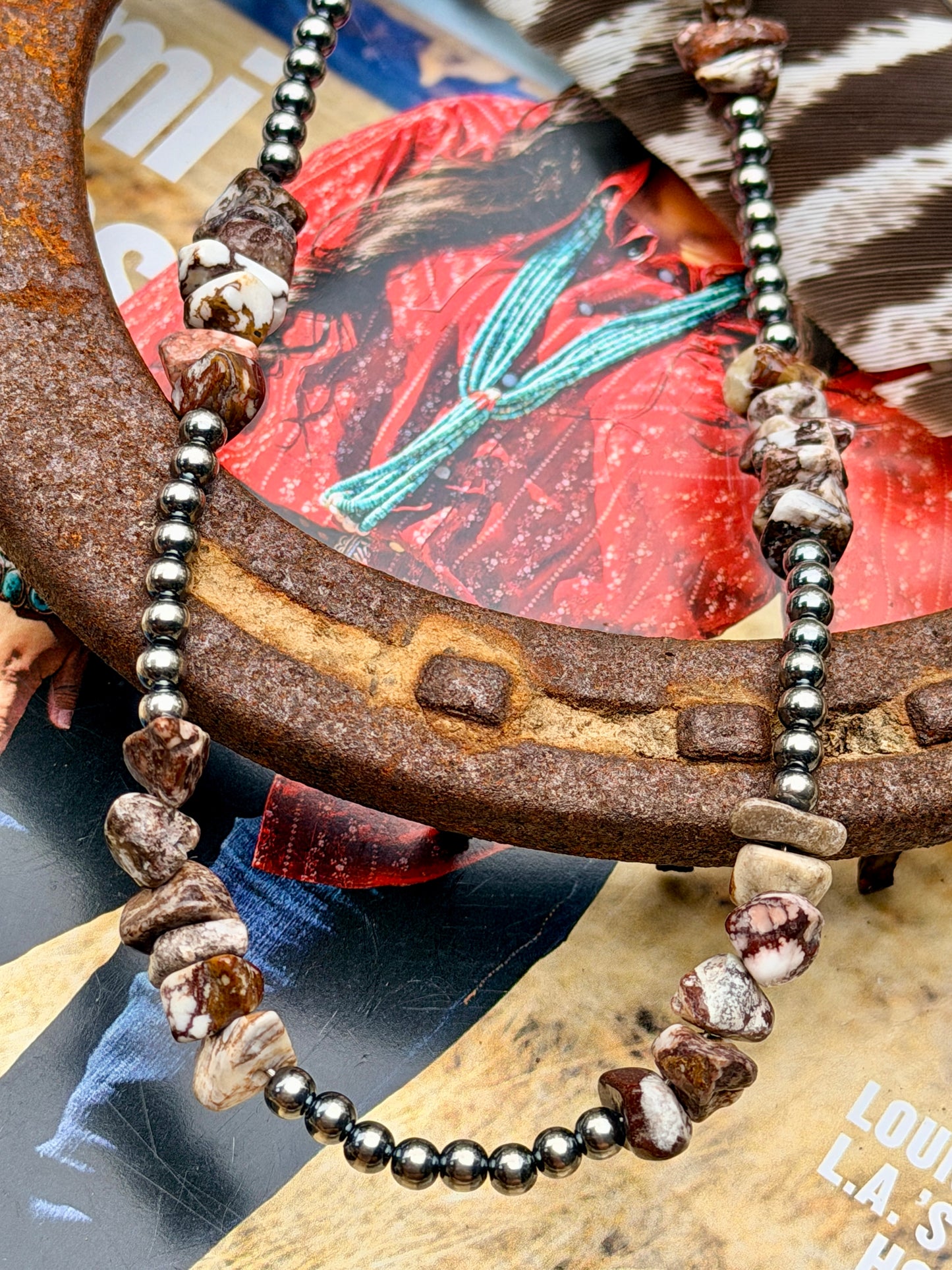 16” Wild Horse Chip Necklace