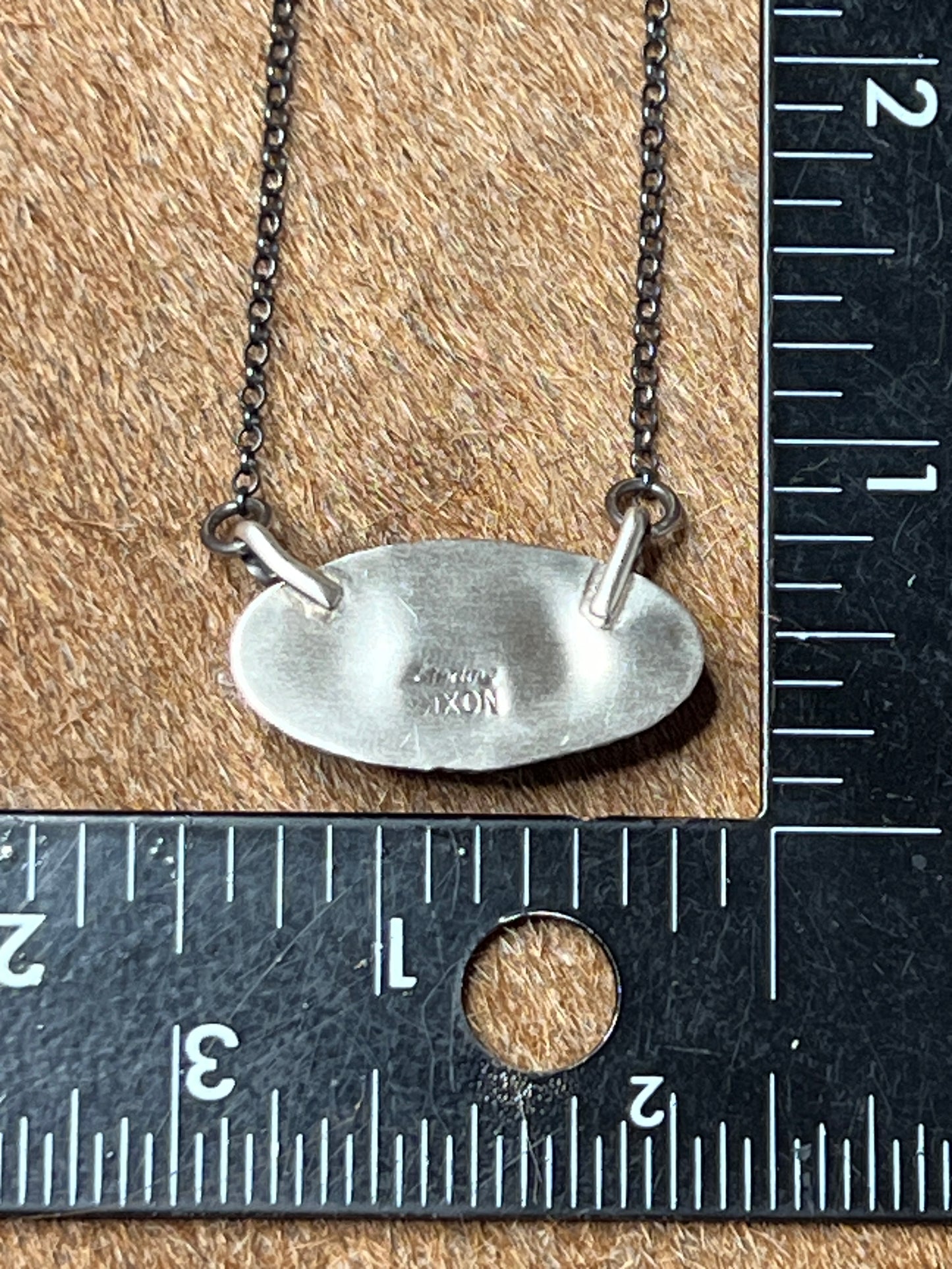 Authentic Navajo Campitos Turquoise Oval Necklace