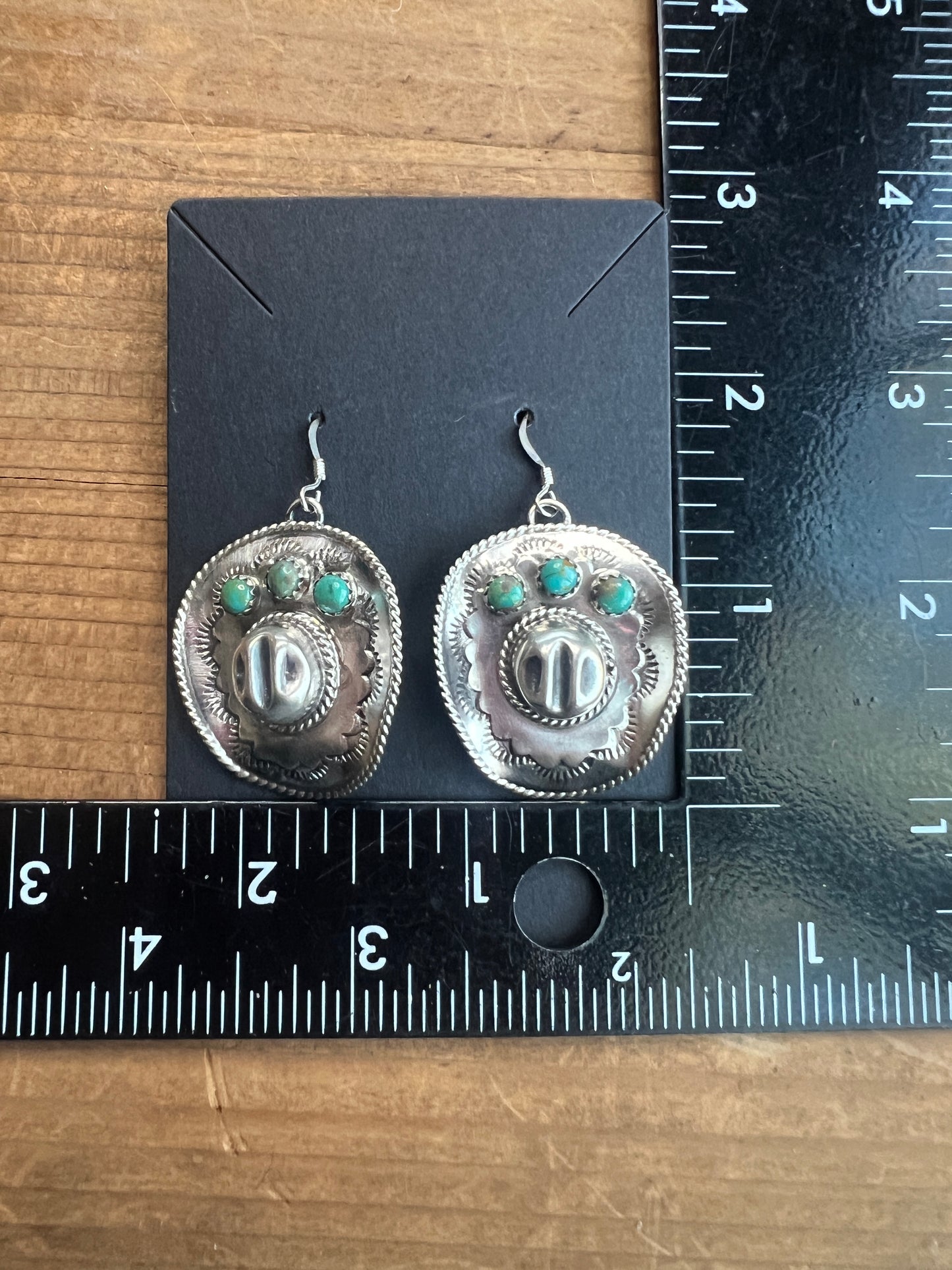 Cowboy Hat Turquoise Earrings