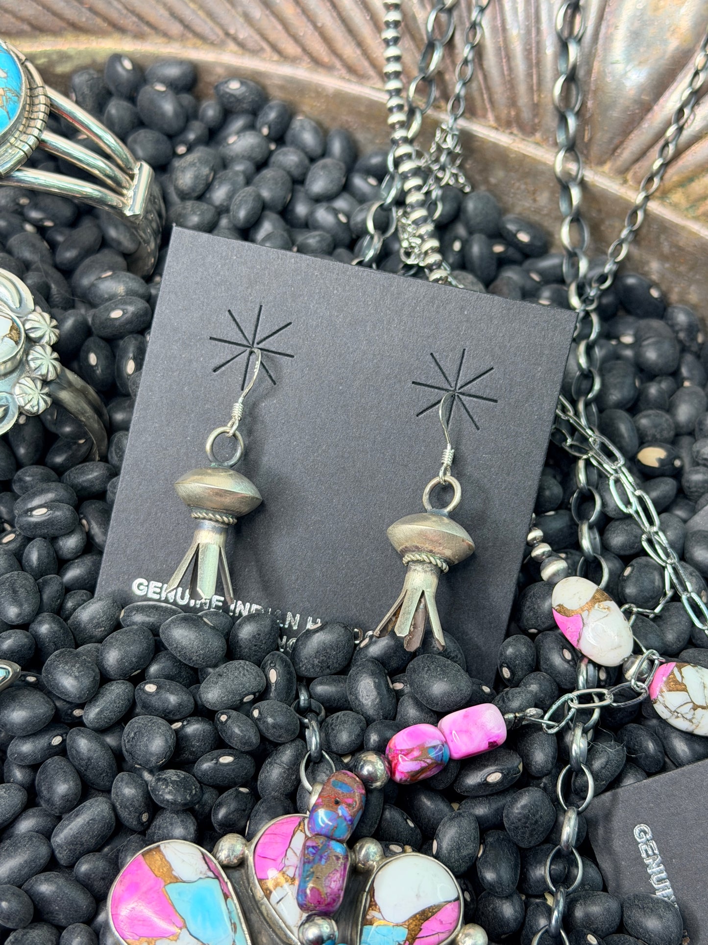 Small Sterling Silver Blossom Dangles Blossom Dangles