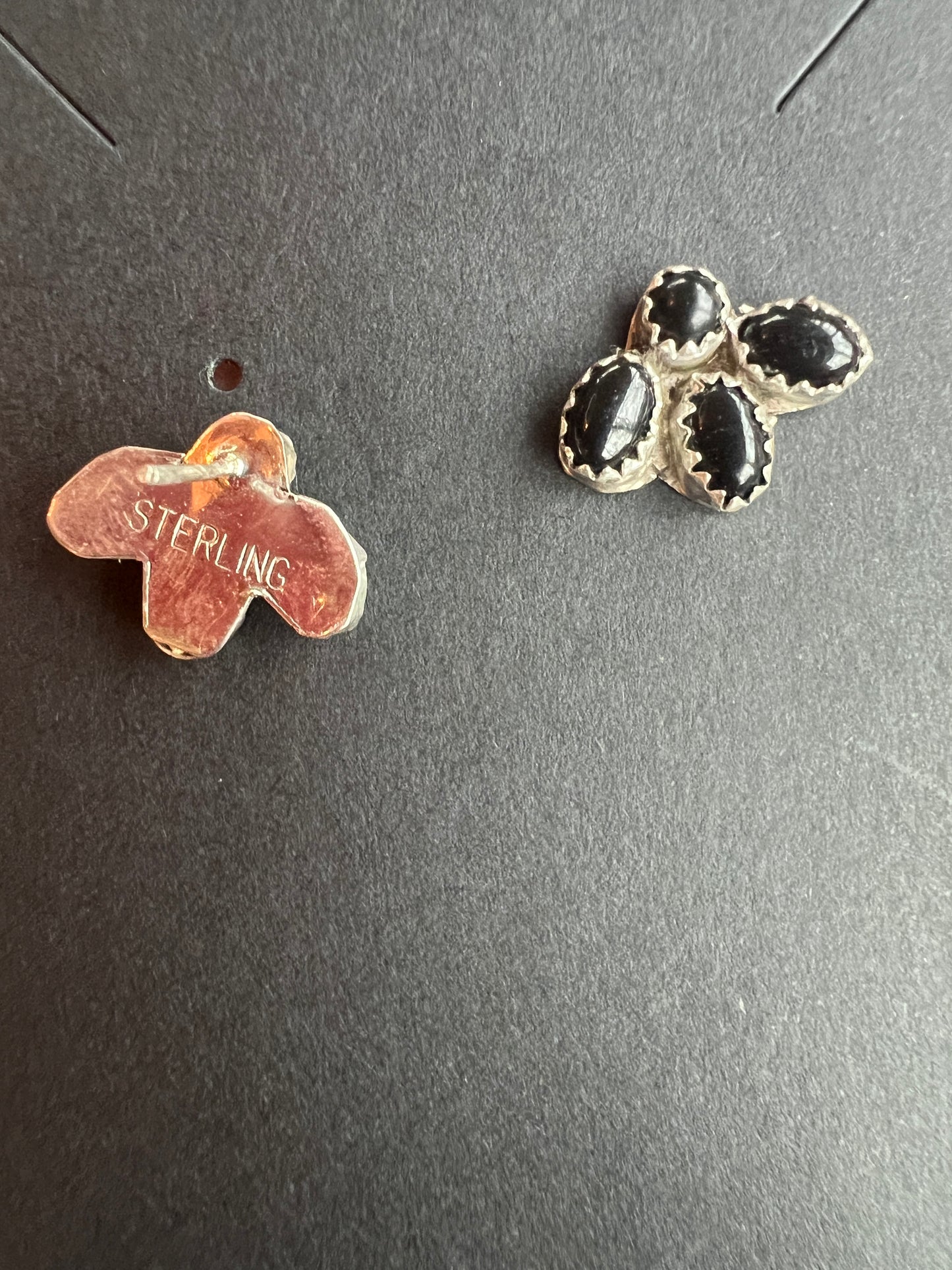 Native Made Cluster Onyx Post Earrings