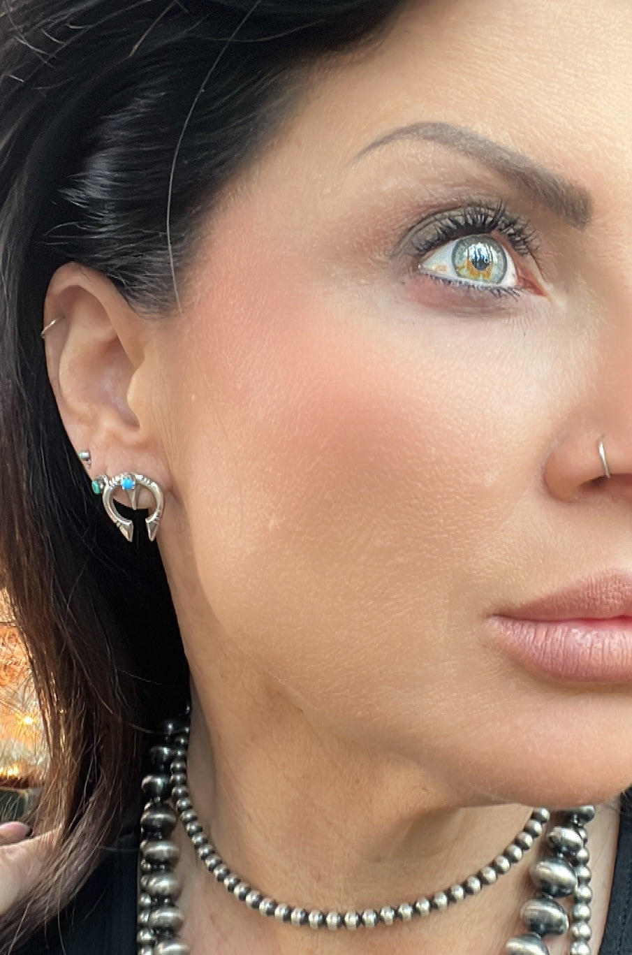 Sterling Silver Naja Studs by Shantel Bitsie