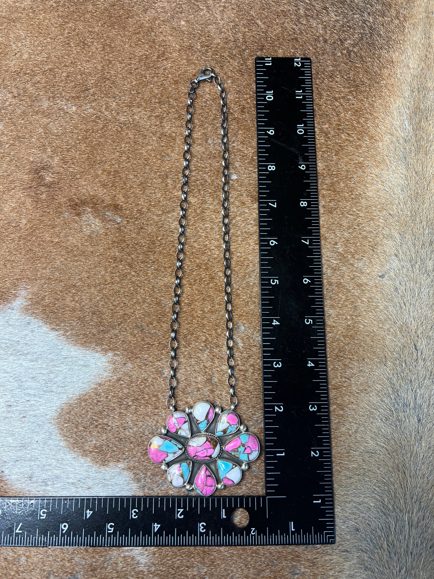 Cotton Candy Large Cluster Nevklace by Geraldine James