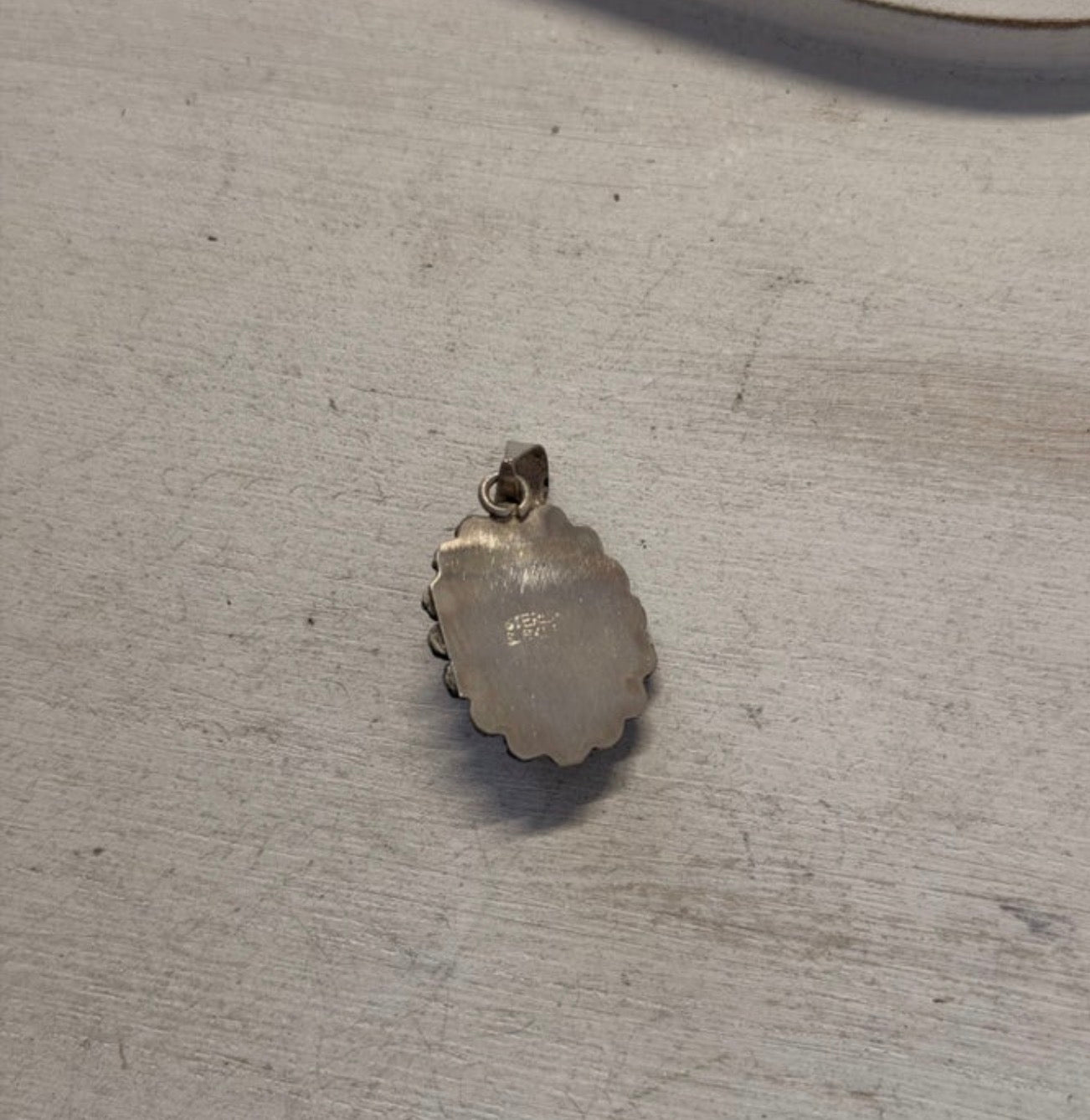 Native Made Scott Skeet Spiny Oyster & Sterling Silver Pendant