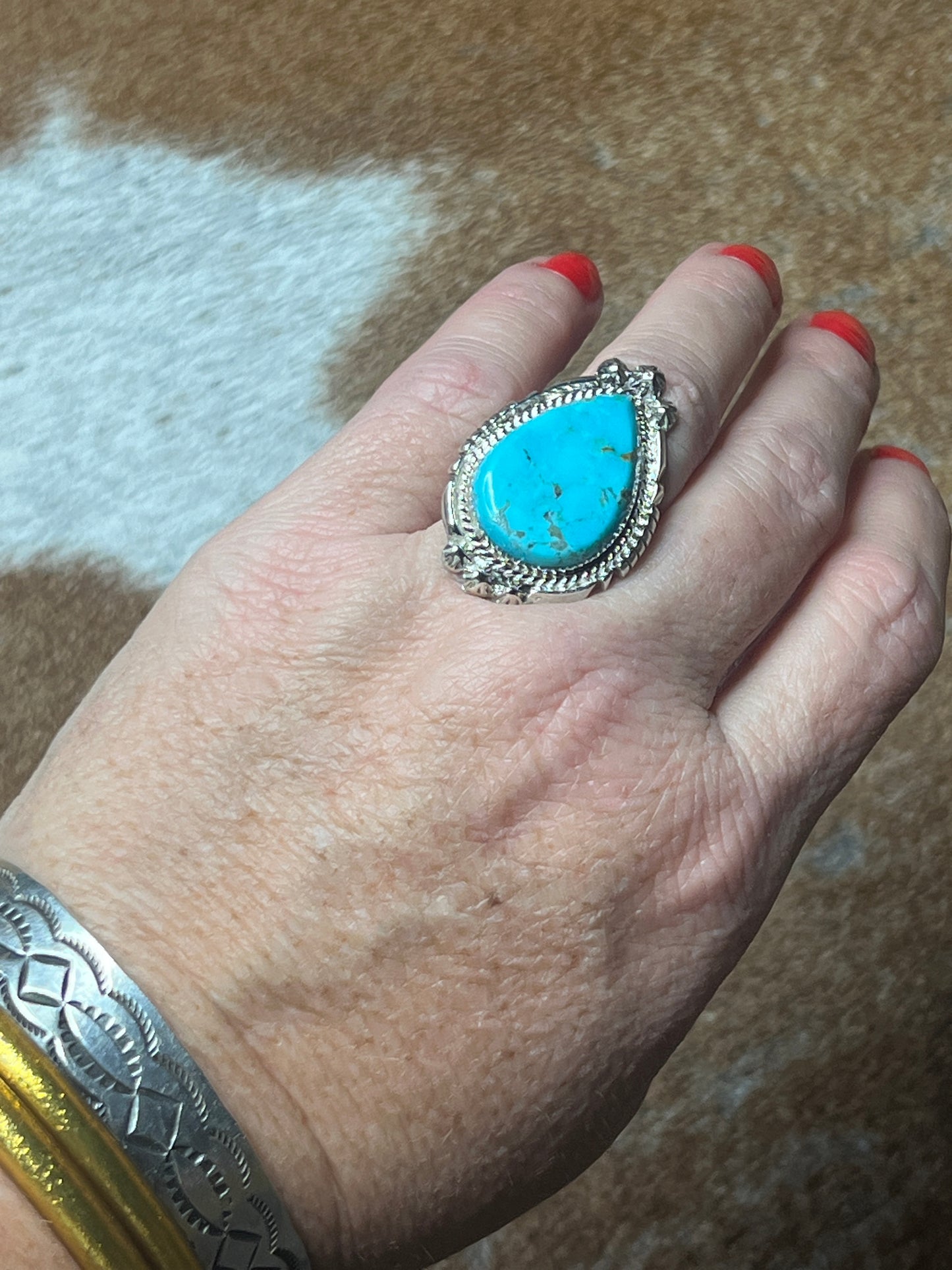 Navajo Turquoise Ring size 6.5