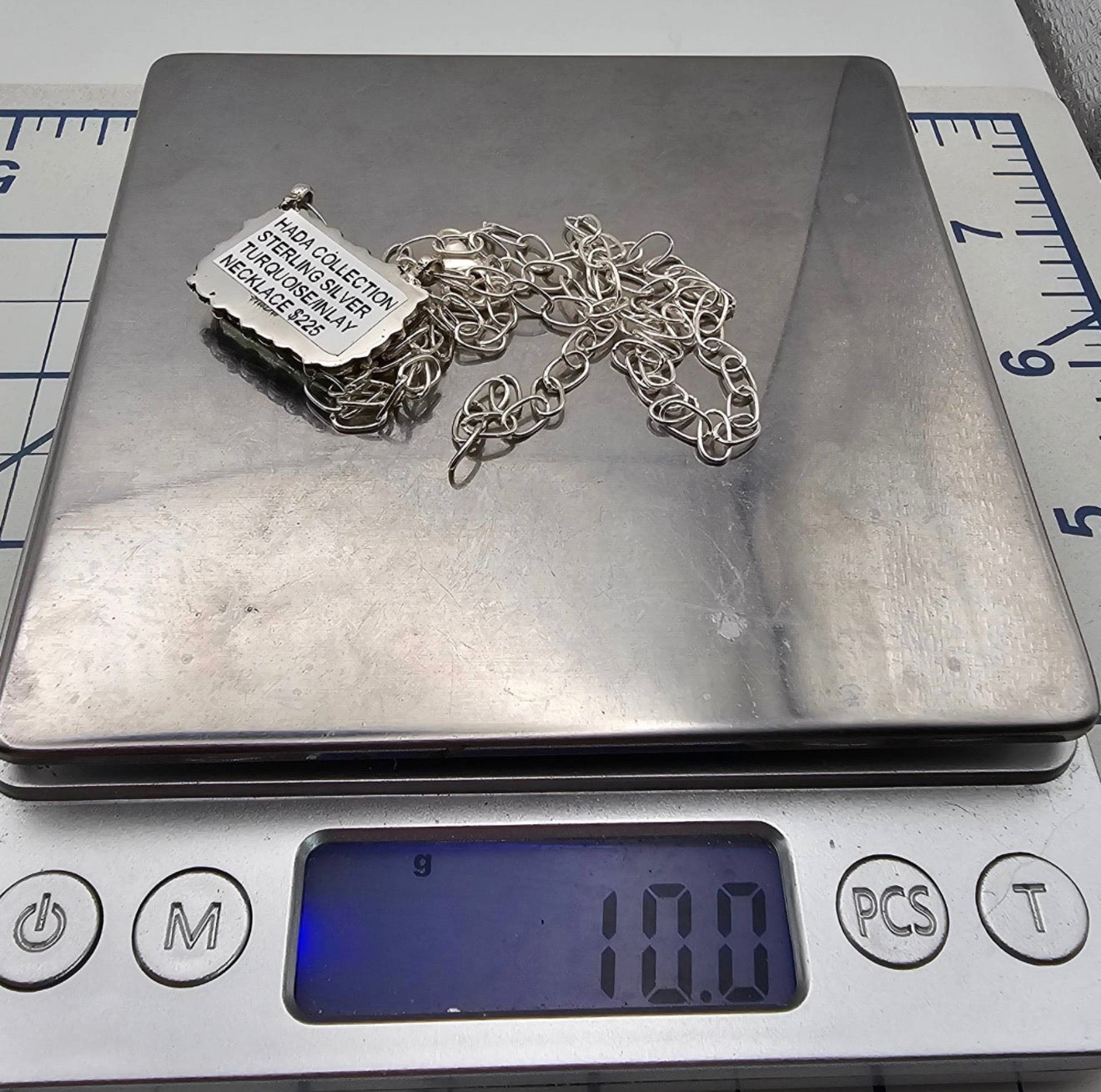 Checkered Turquoise Necklace