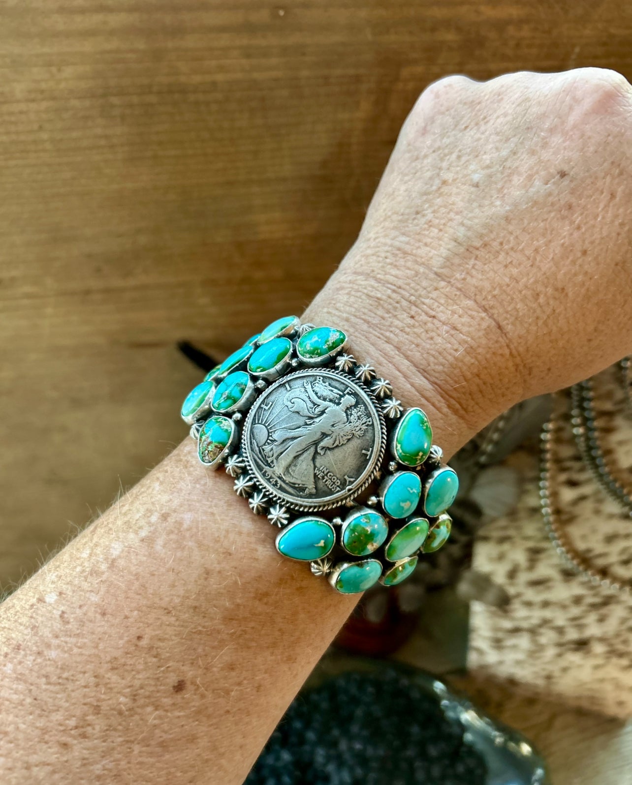 An Authentic True Heirloom Piece! Walking Liberty Sonoran Gold Cuff