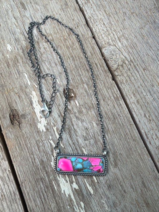 Cotton Candy Bar Necklace