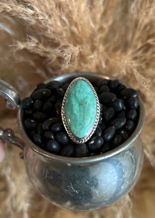 Turquoise Ring by Ronald Dixson size 7.25