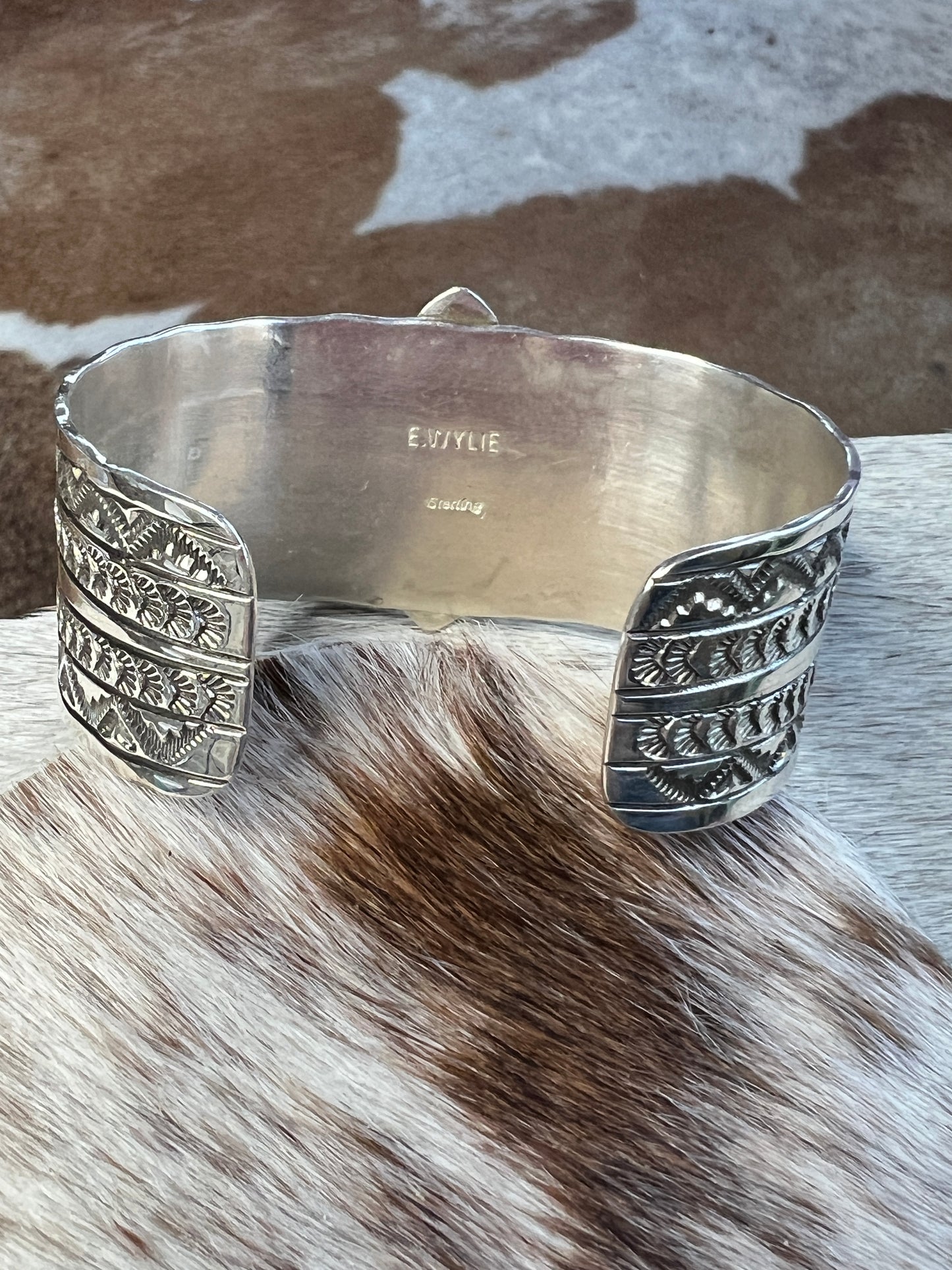 Turquoise & Sterling Silver Bracelet - Eula Wylie