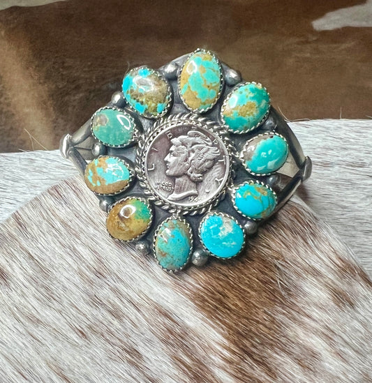 One of a kind Mercury Dime Cuff