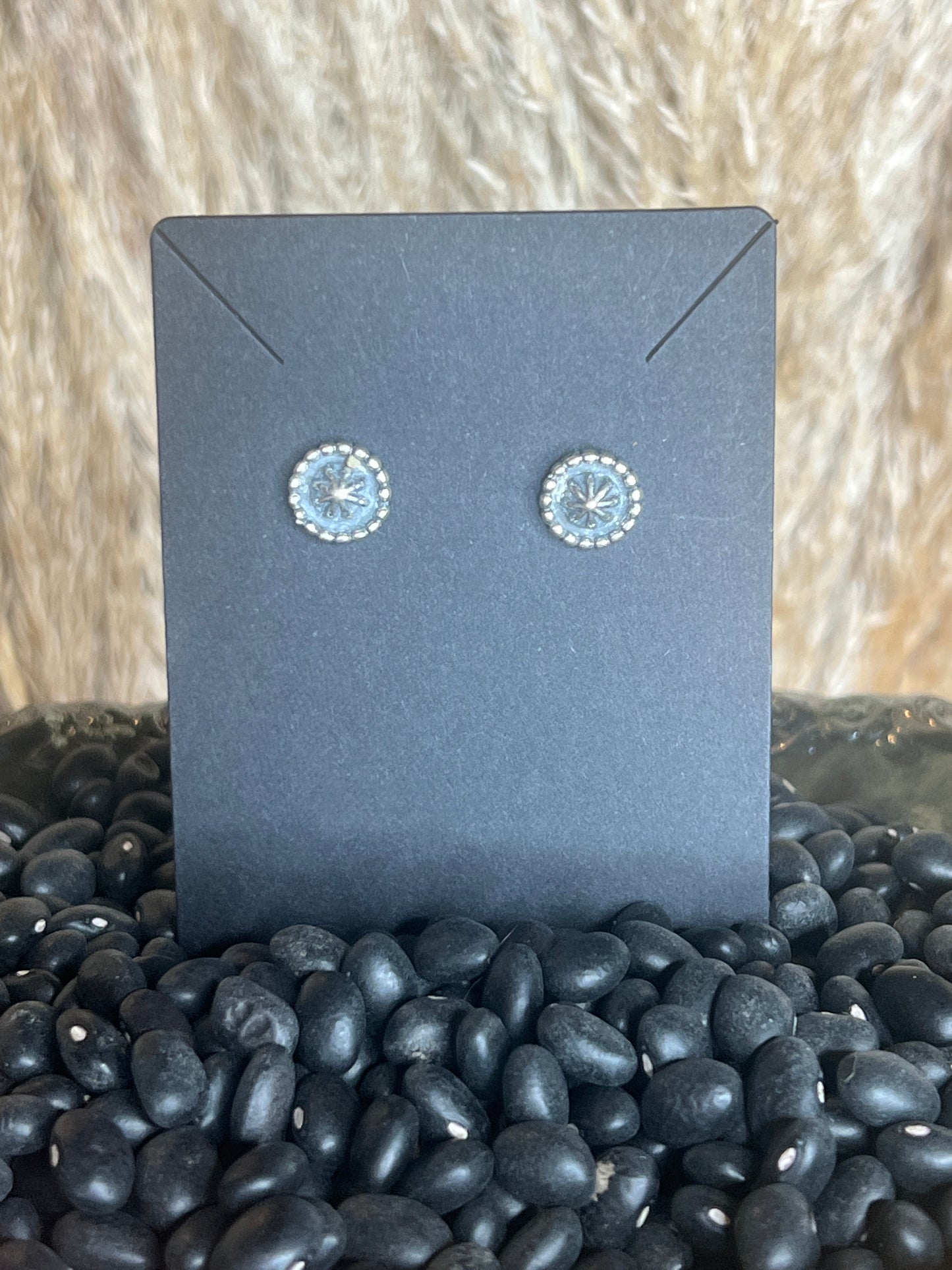 Sterling Silver Concho Studs