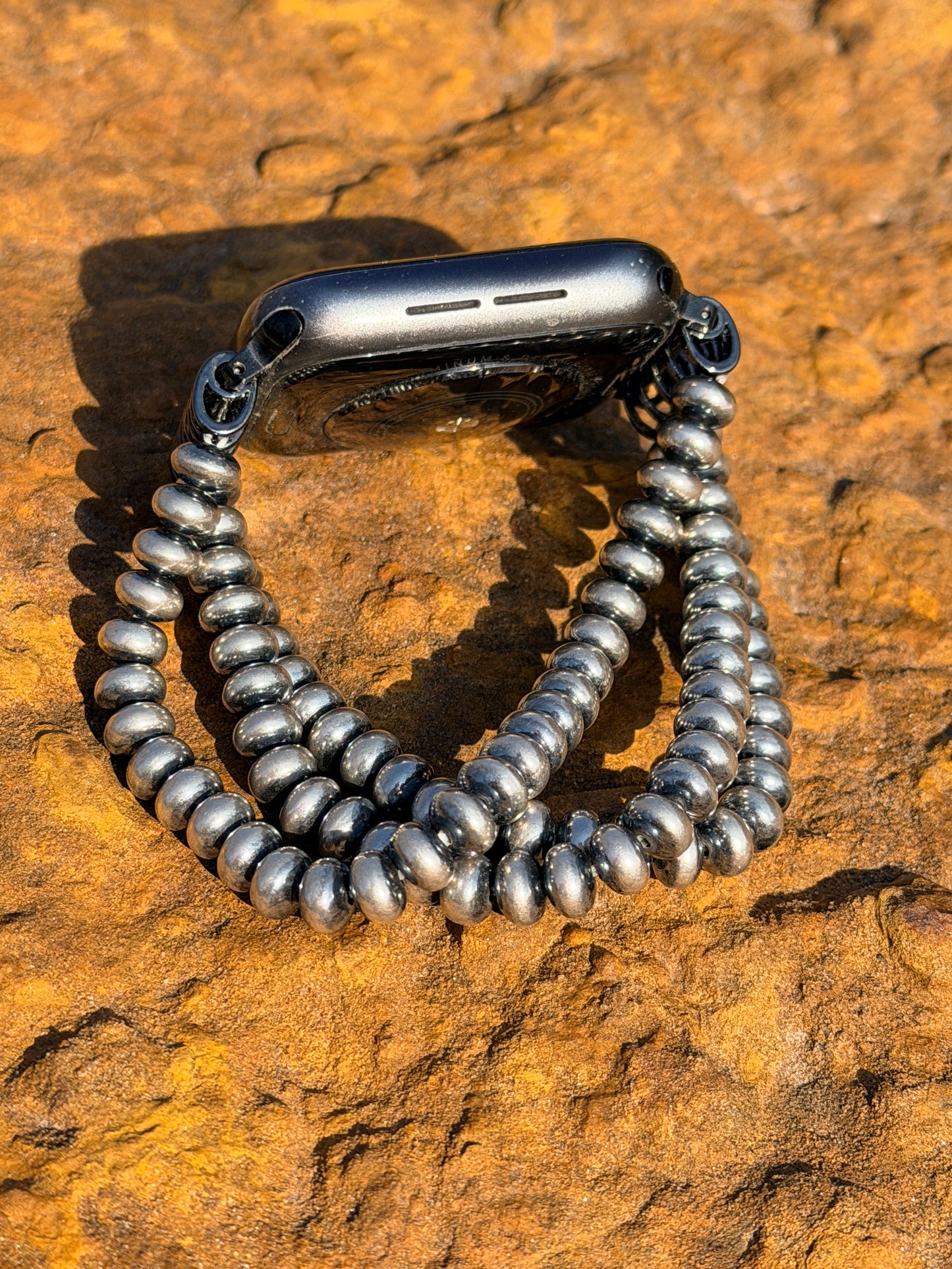 Navajo Pearl Stretch Apple Watch Band