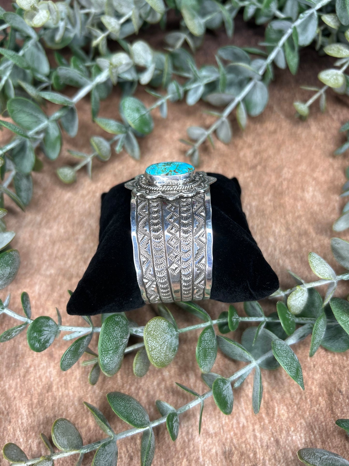 Turquoise & Sterling Silver Bracelet - Eula Wylie