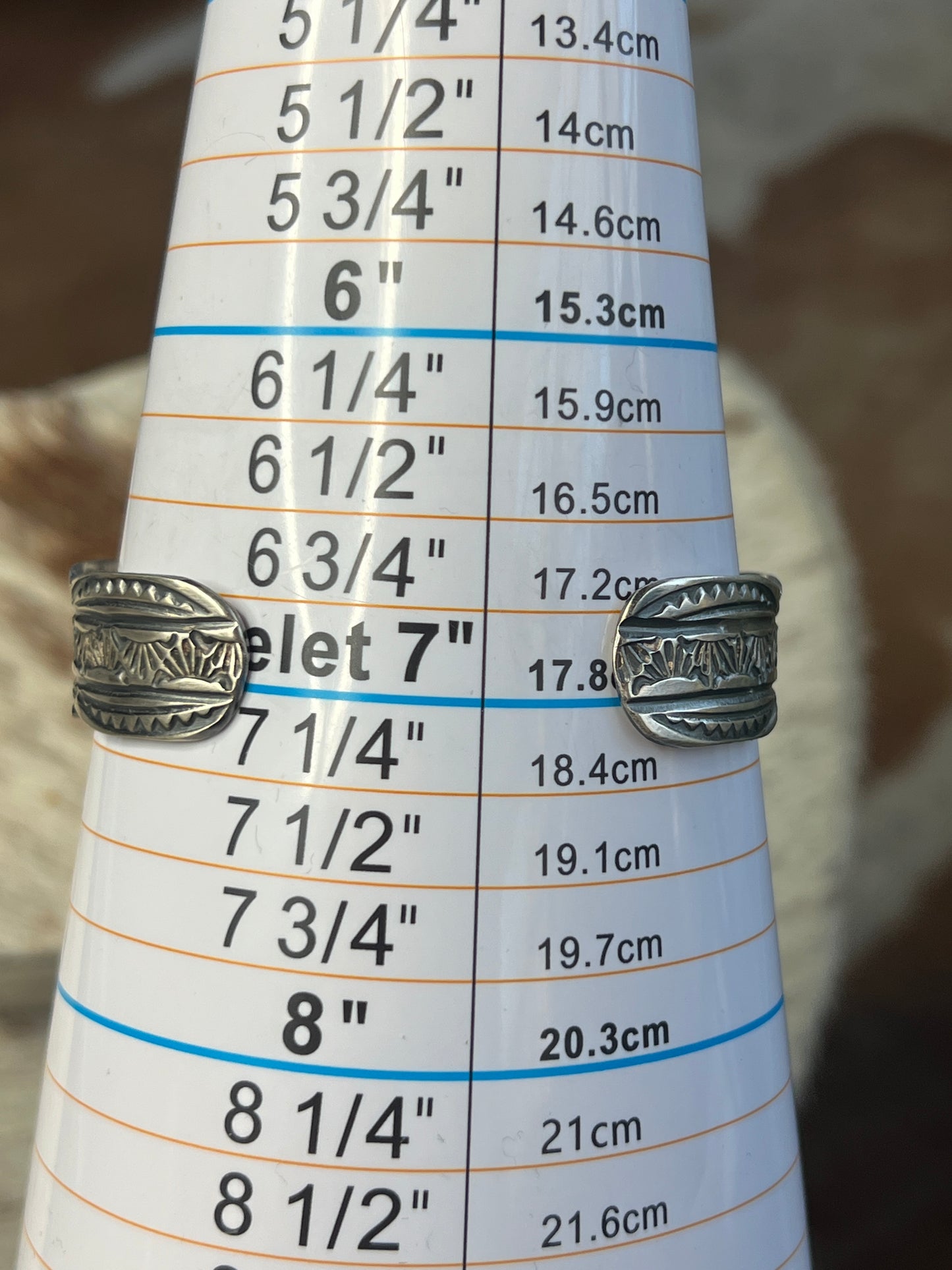 Authentic Native American Blue Ridge  Turquoise Cuff by Tillie Jon