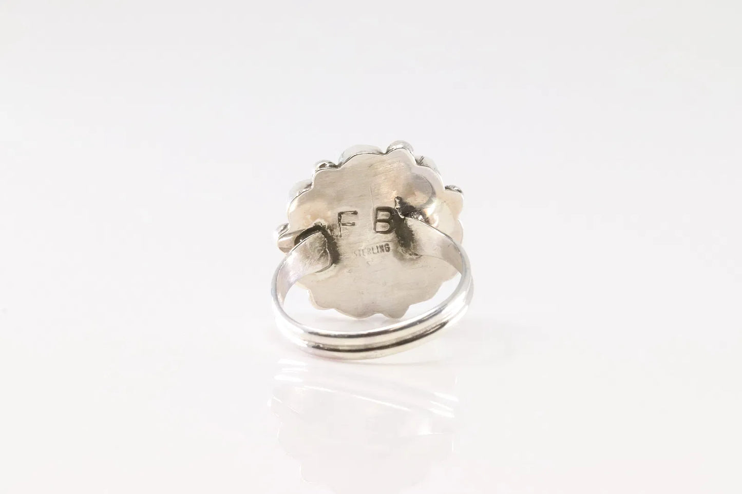 Cluster Turquoise Native Made Ring size 7.5