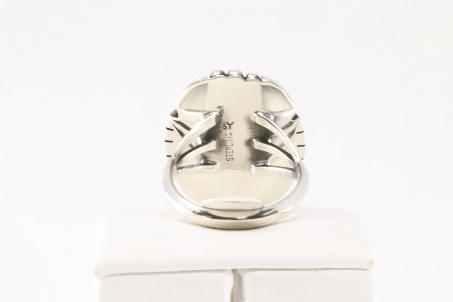 Samuel Yellowhair Native Turquoise Ring size 8