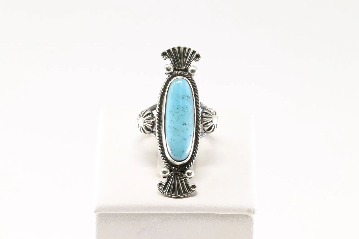 Turquoise Ring by M Benally size 7