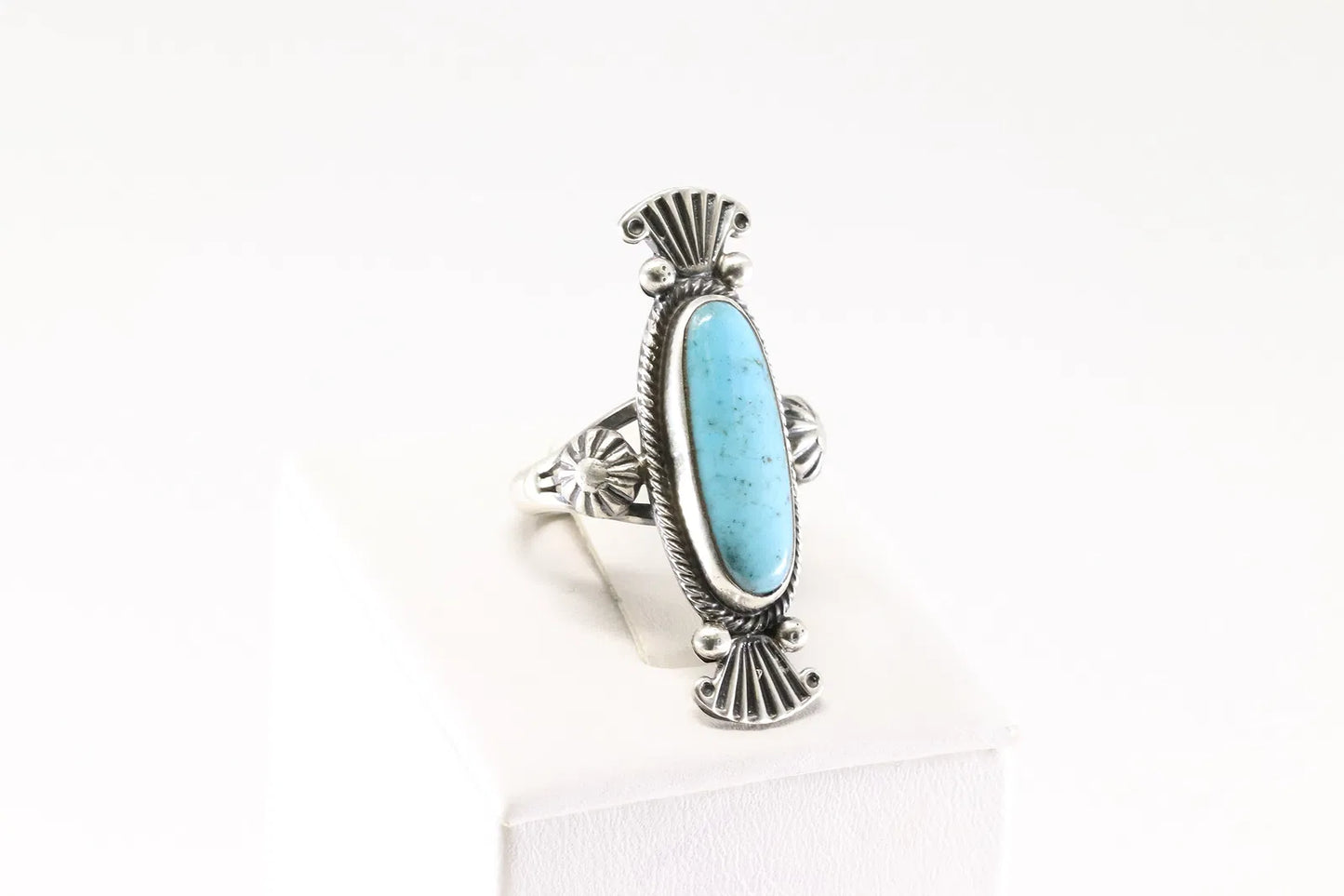 Turquoise Ring by M Benally size 7