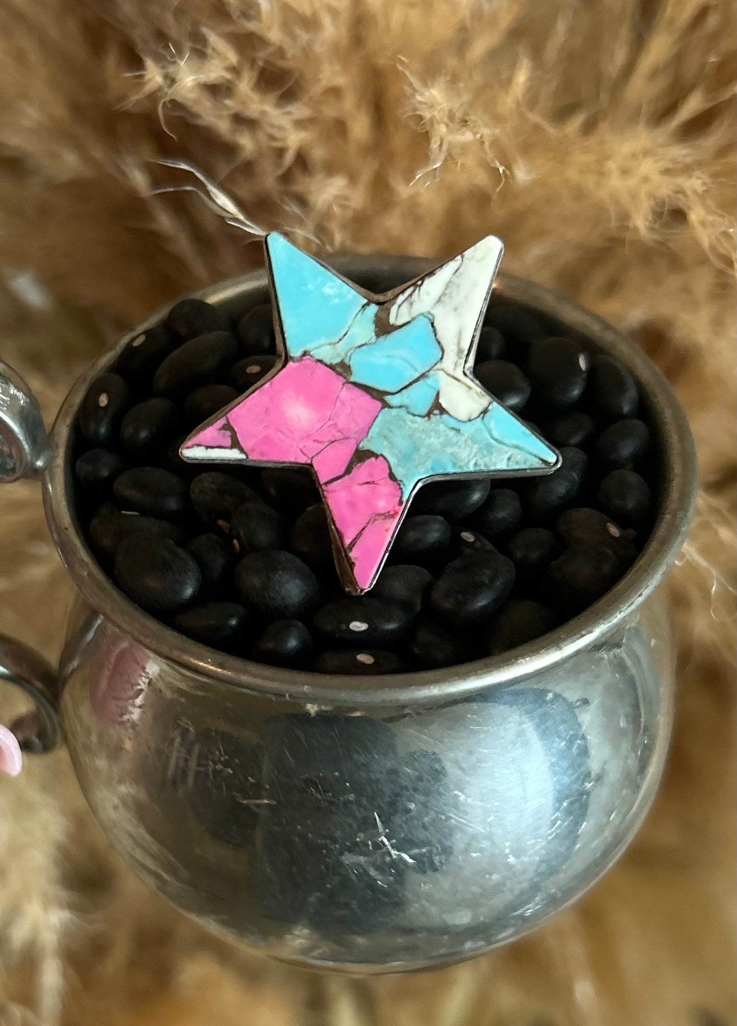 Adjustable Cotton Candy Ring by Donovan Skeets