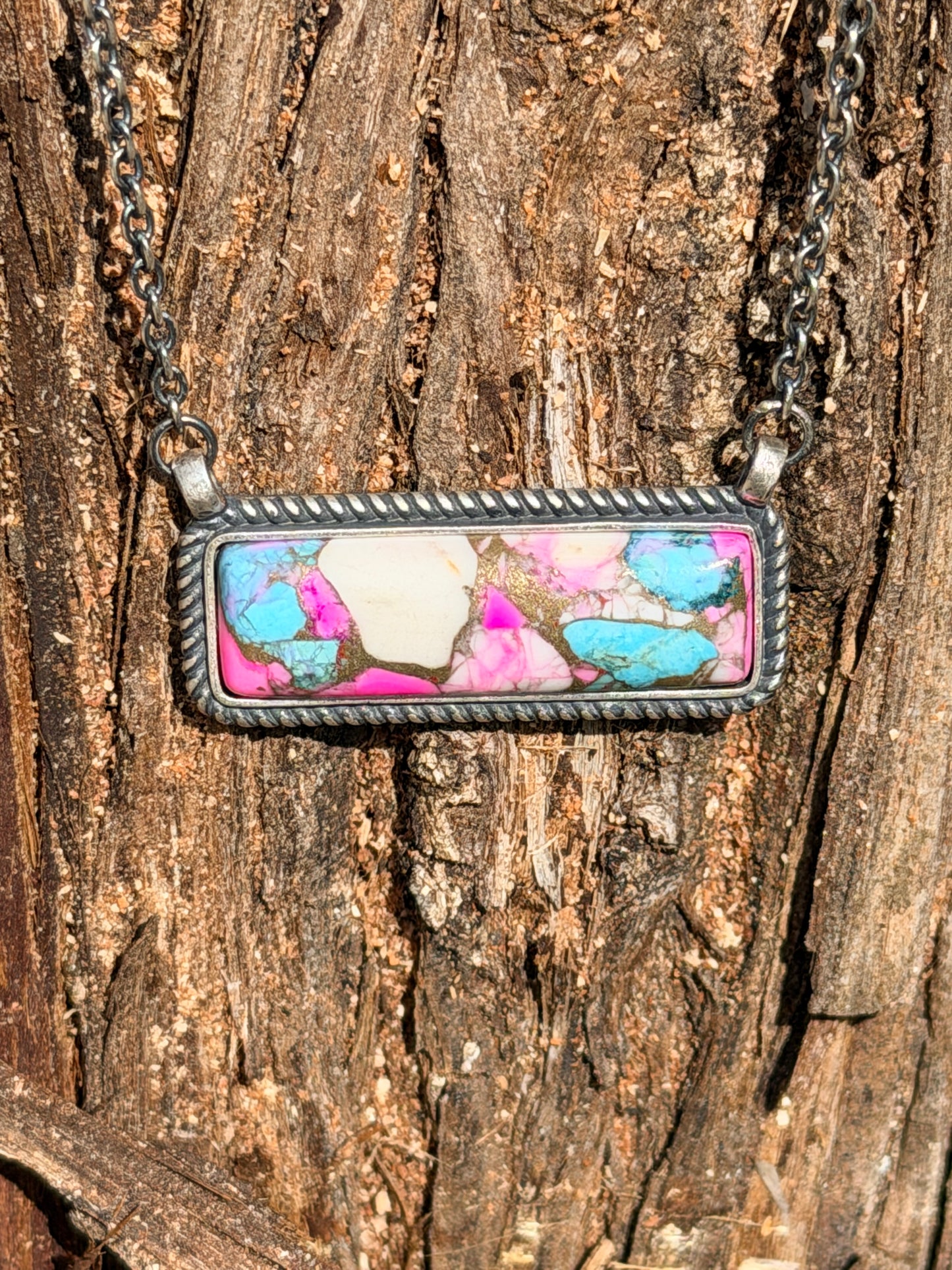 Cotton Candy Bar Necklace