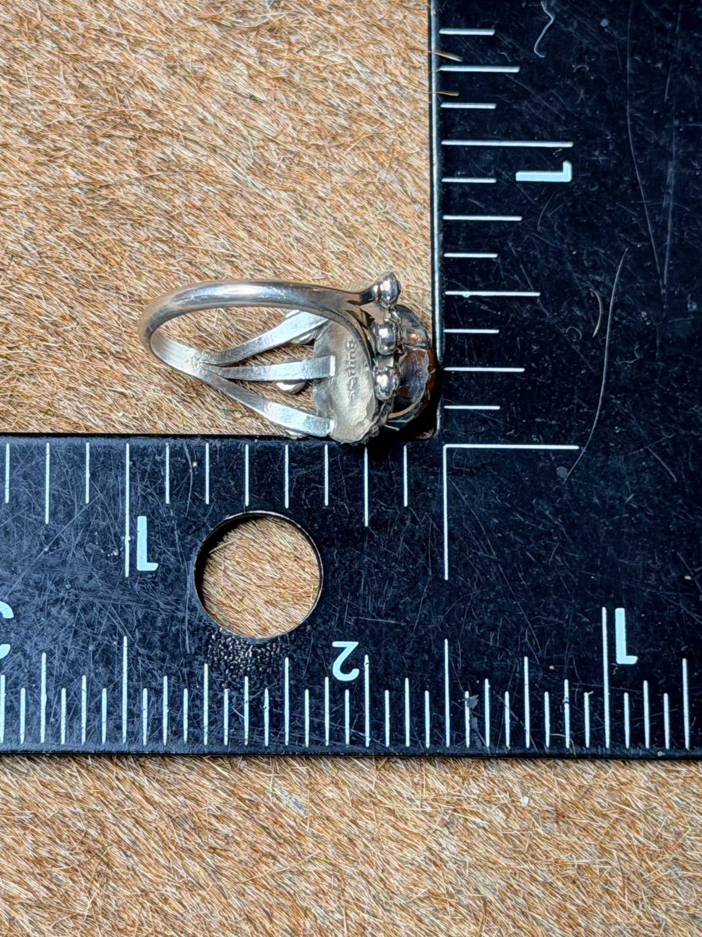 Orange Spiny Ring size 6.5