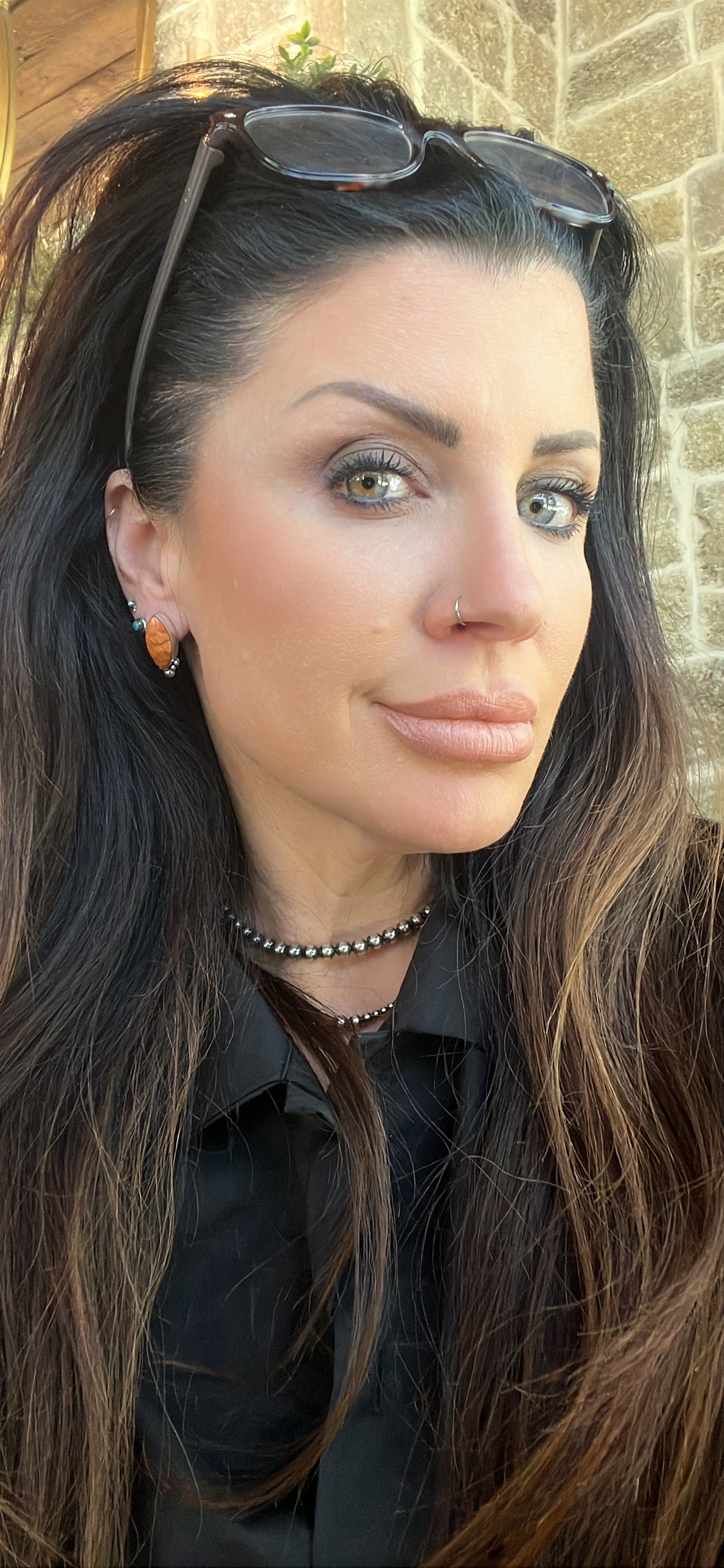 Apple Coral Earrings