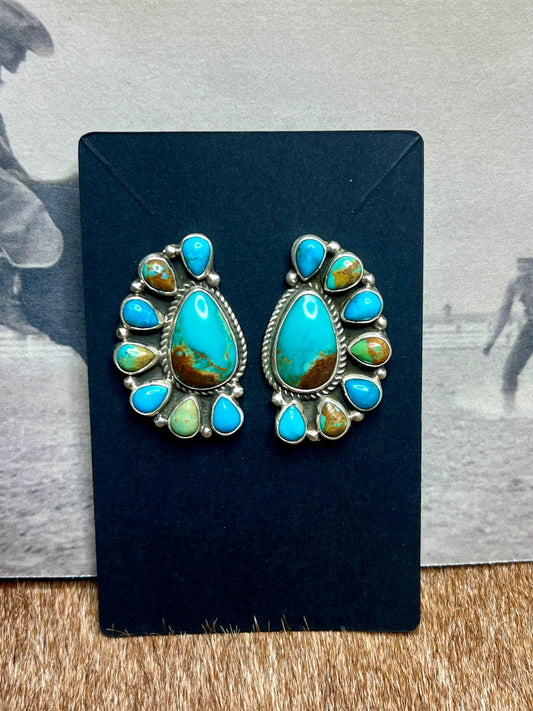Large Cluster Earrings by Geraldine James