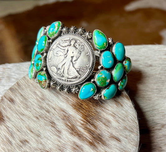 An Authentic True Heirloom Piece! Walking Liberty Sonoran Gold Cuff