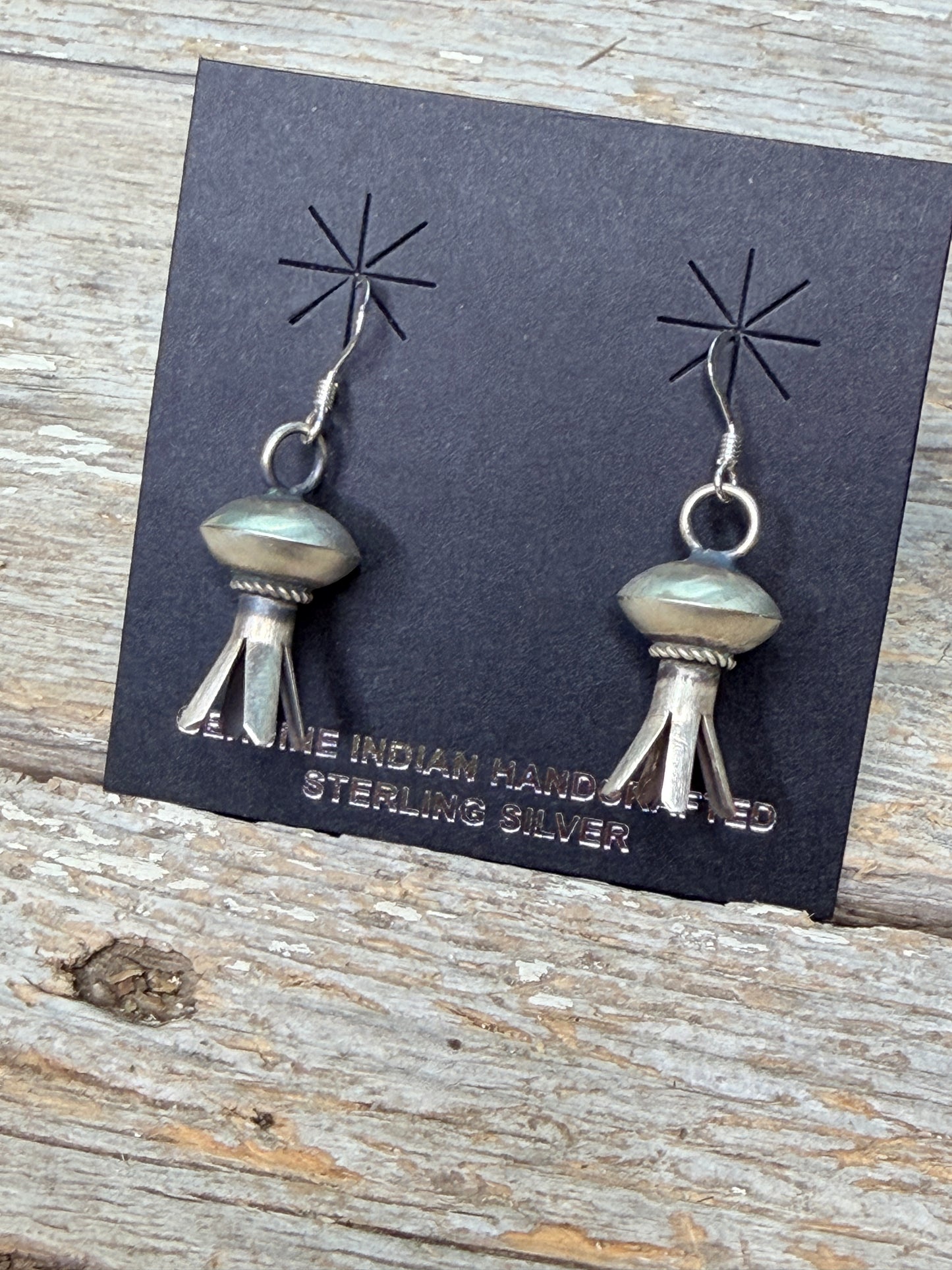 Small Sterling Silver Blossom Dangles Blossom Dangles