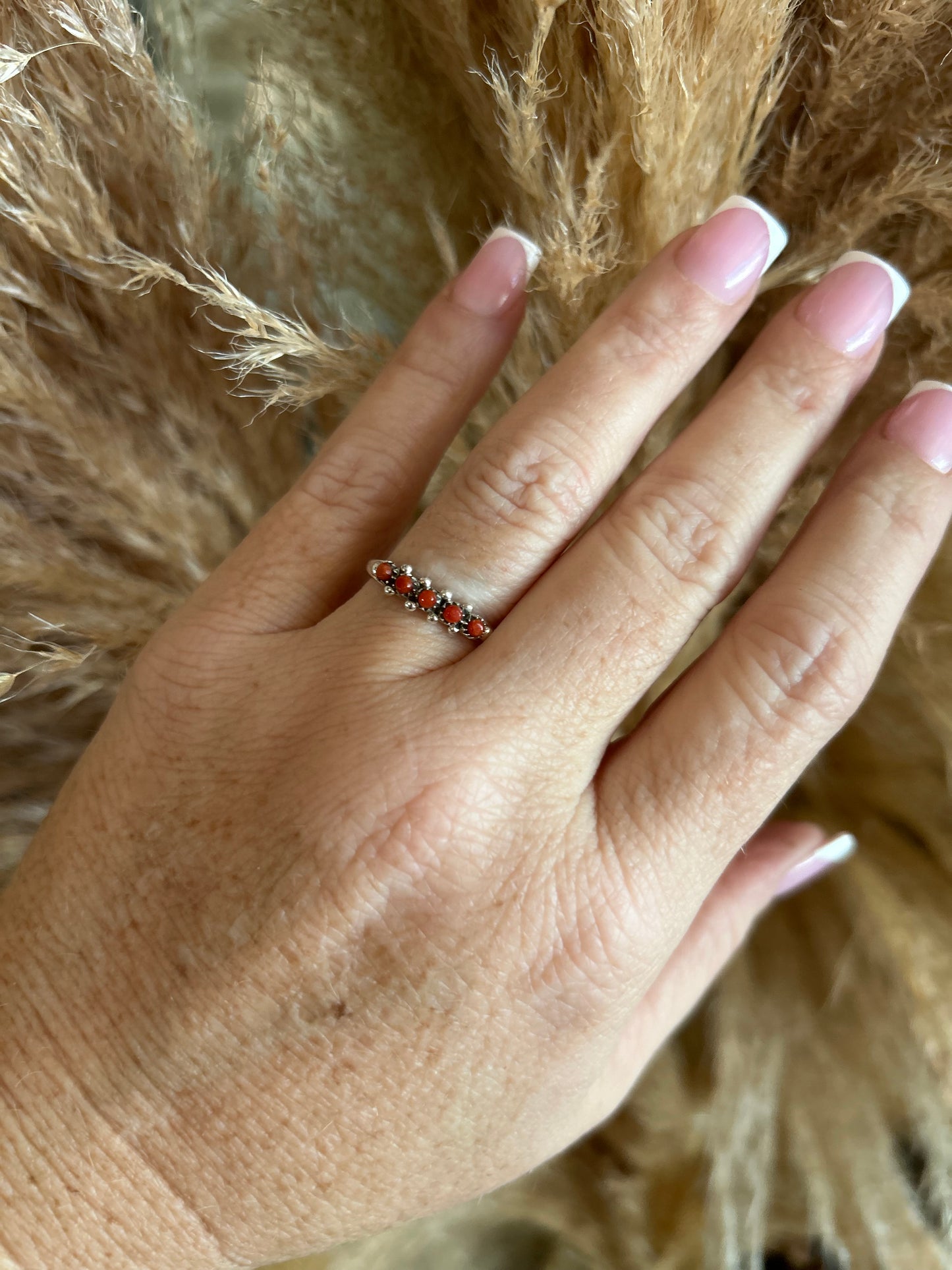 Coral Ring by April Haloo size 8.5