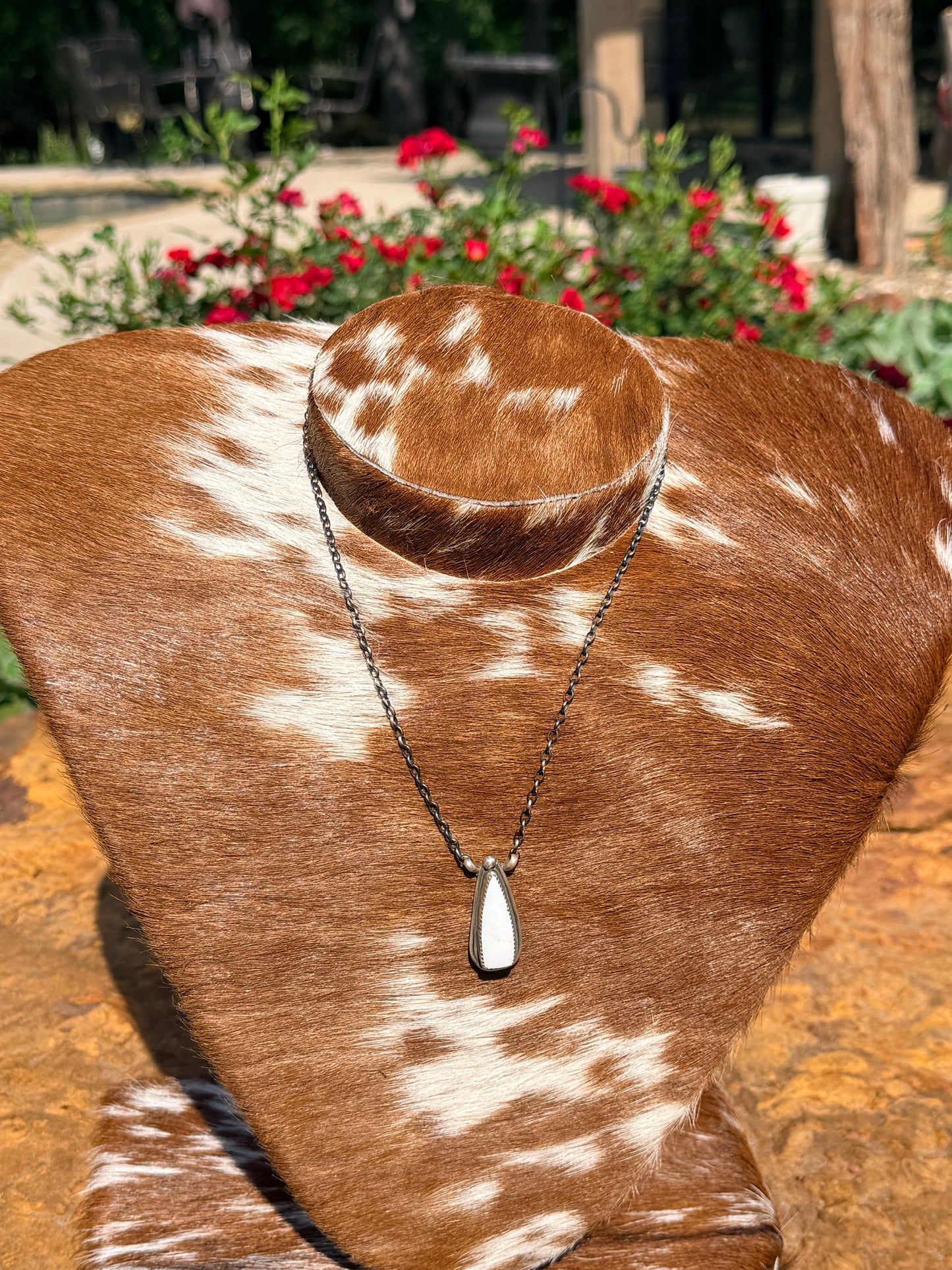 Authentic Navajo White Buffalo Necklace