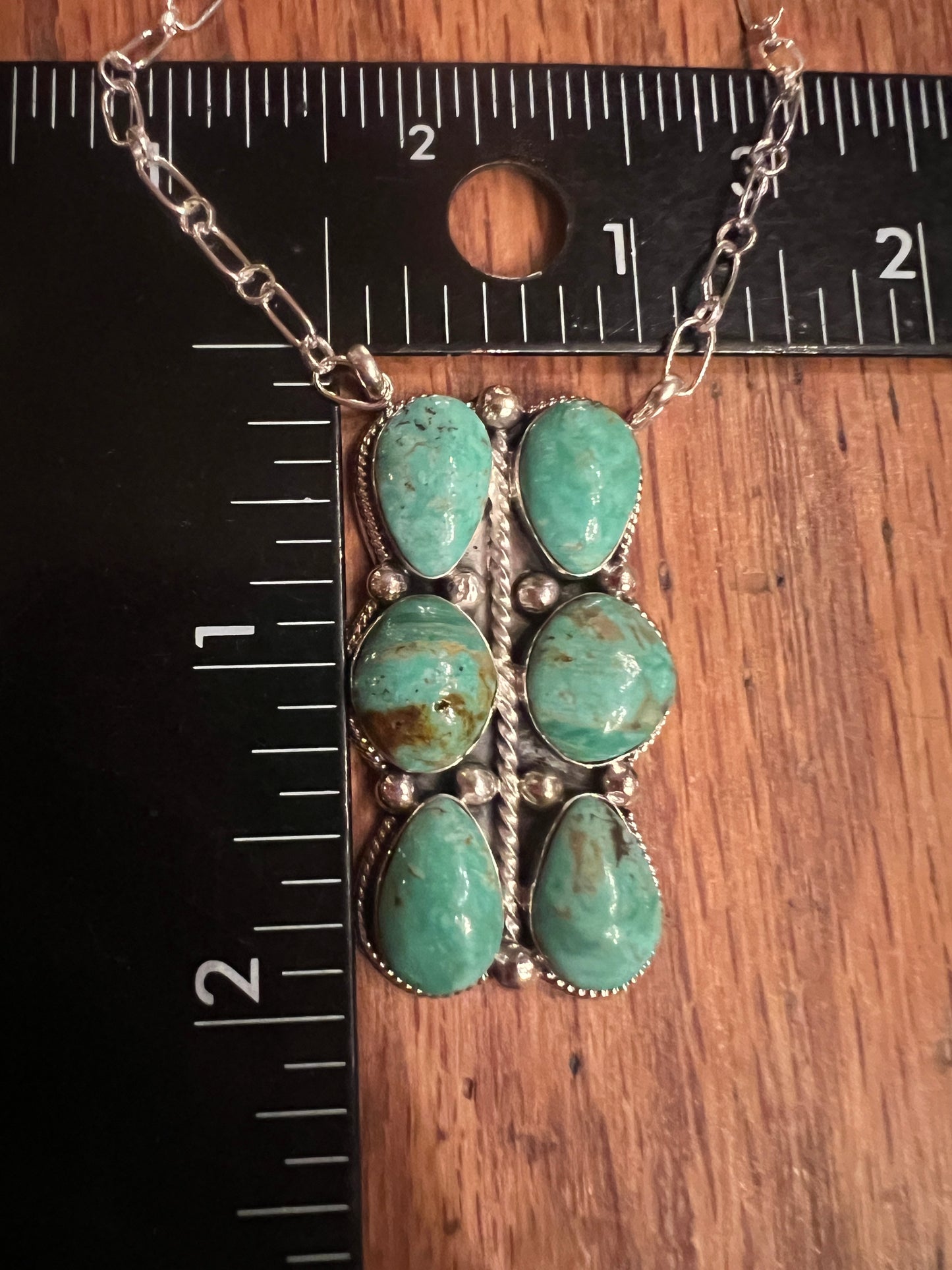 6 Stone Sonoran Gold Turquoise Necklace