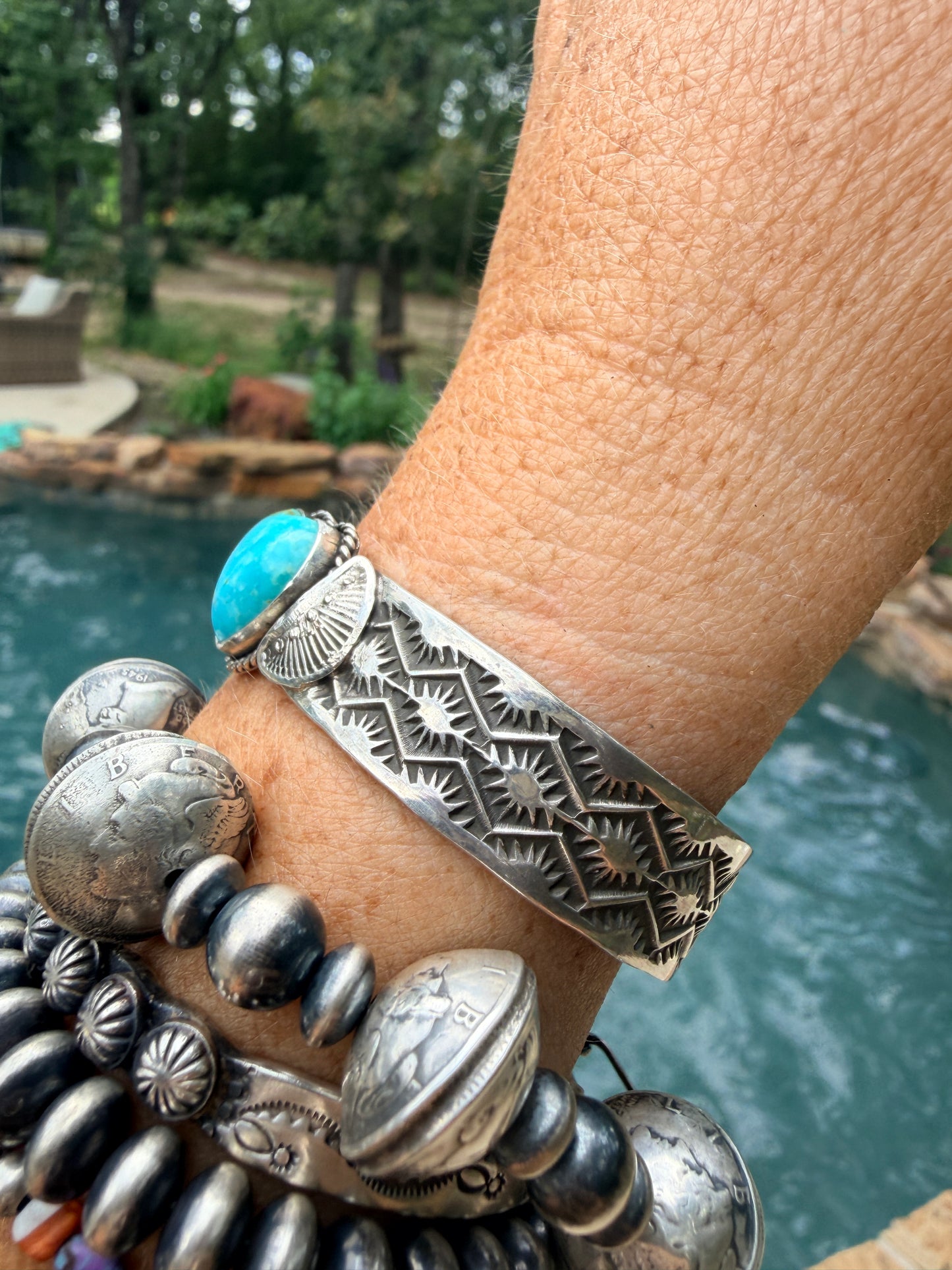 Native Made Sunshine Reeves Kingman Cuff