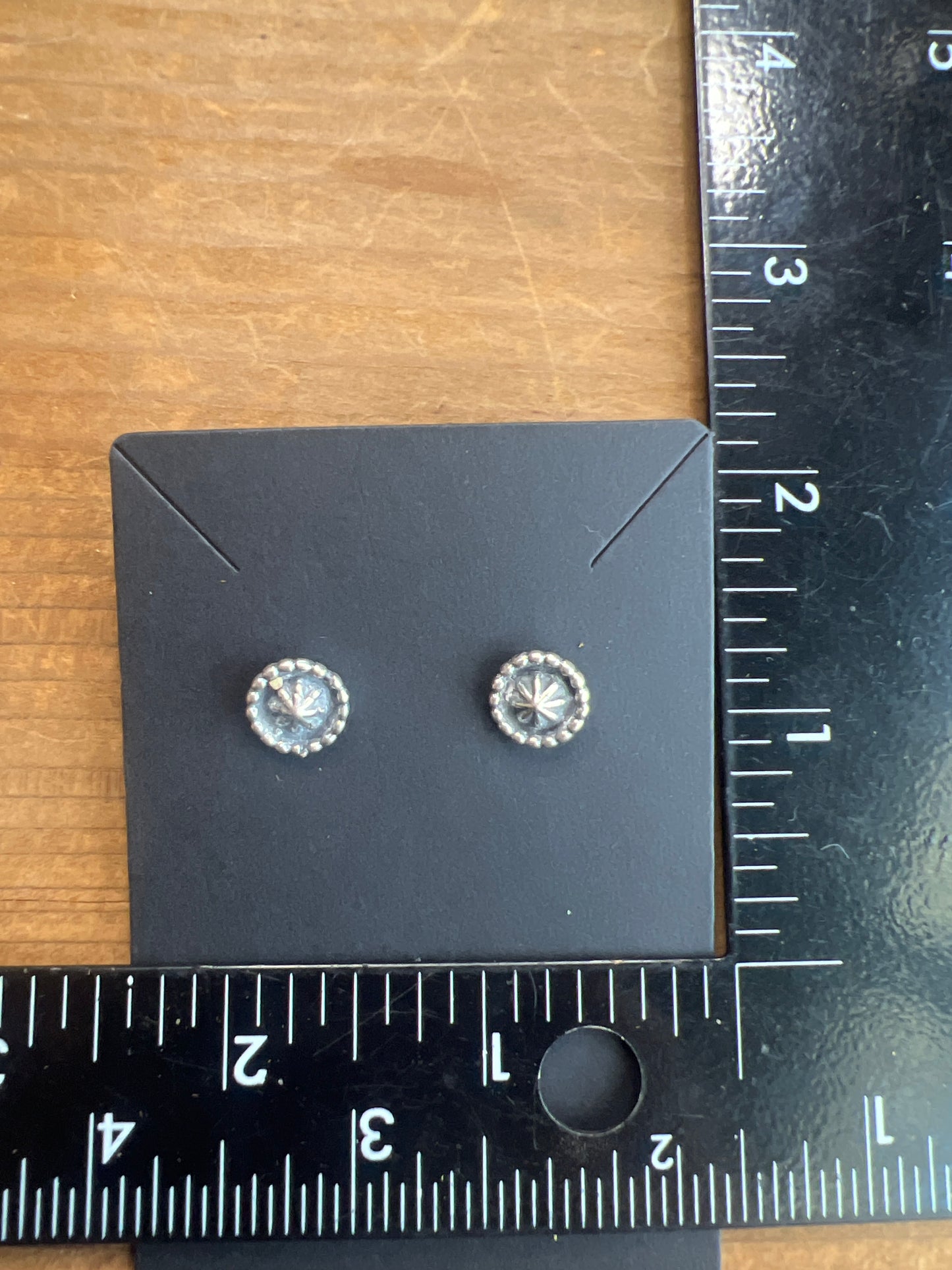 Sterling Silver Concho Studs