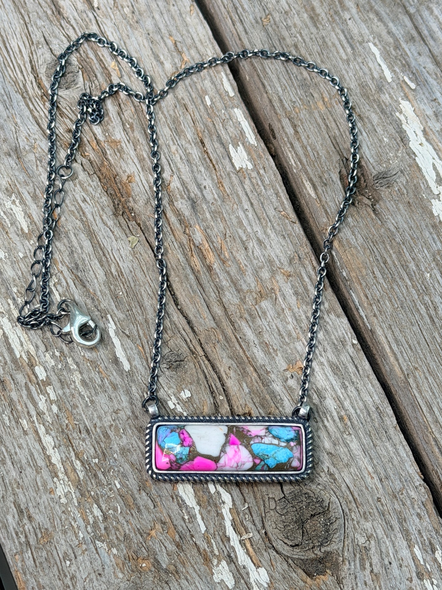 Cotton Candy Bar Necklace