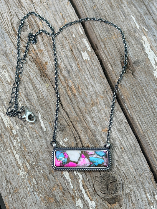 Cotton Candy Bar Necklace