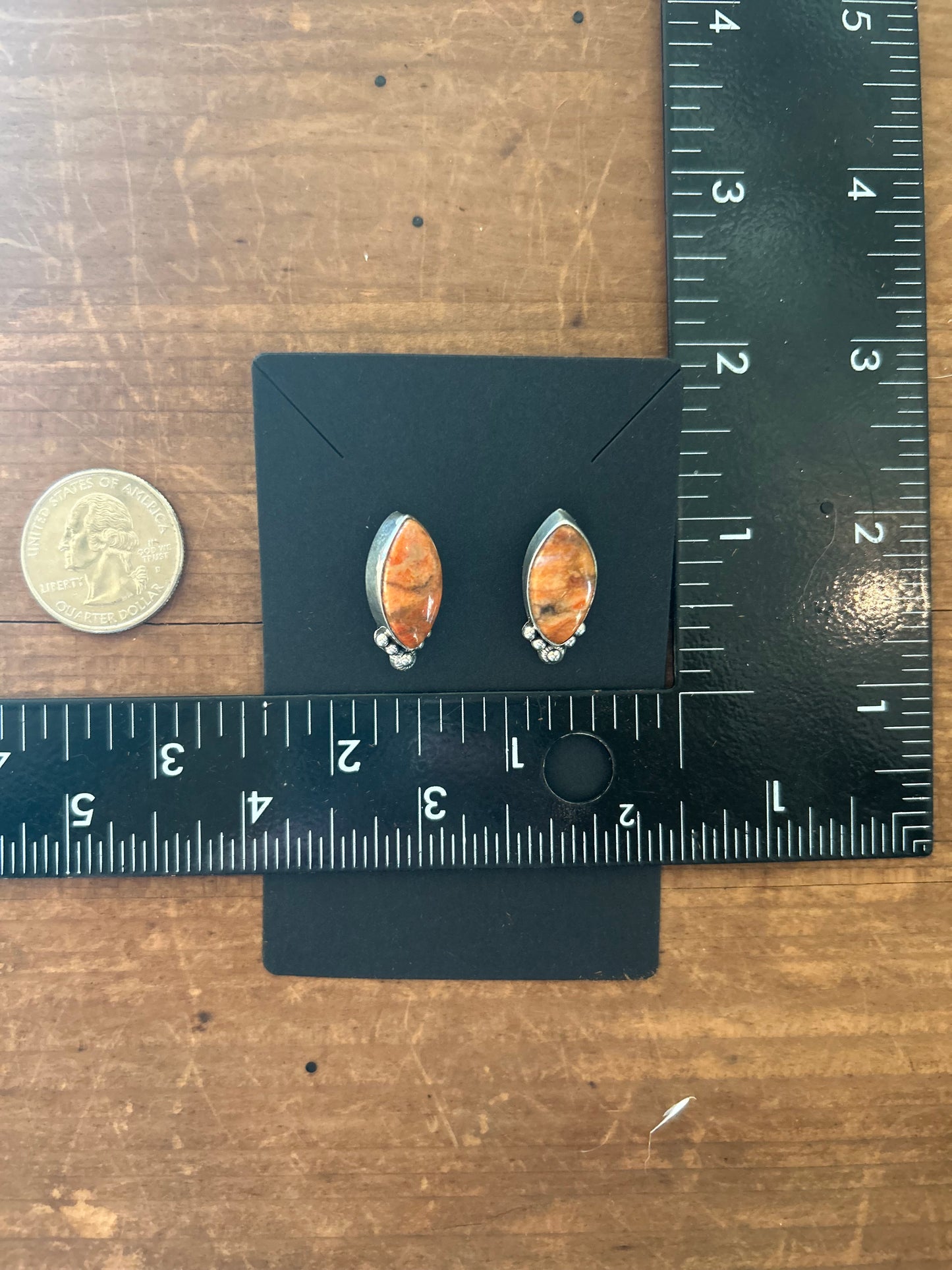 Apple Coral Earrings