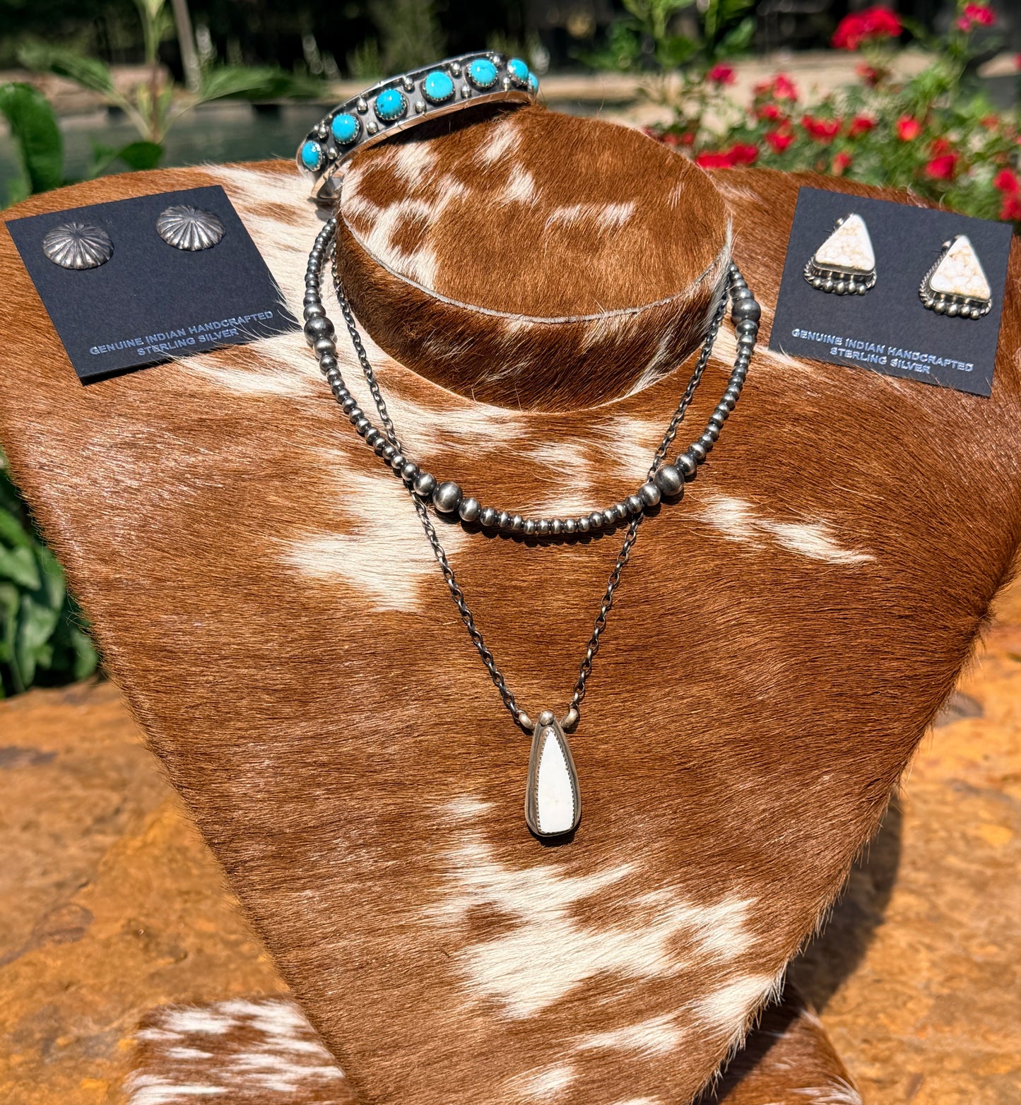 Authentic Navajo White Buffalo Necklace