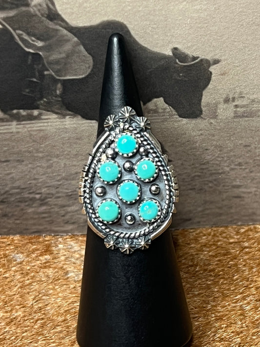 Kenny Lonjose Six Stone Ring size 6.5