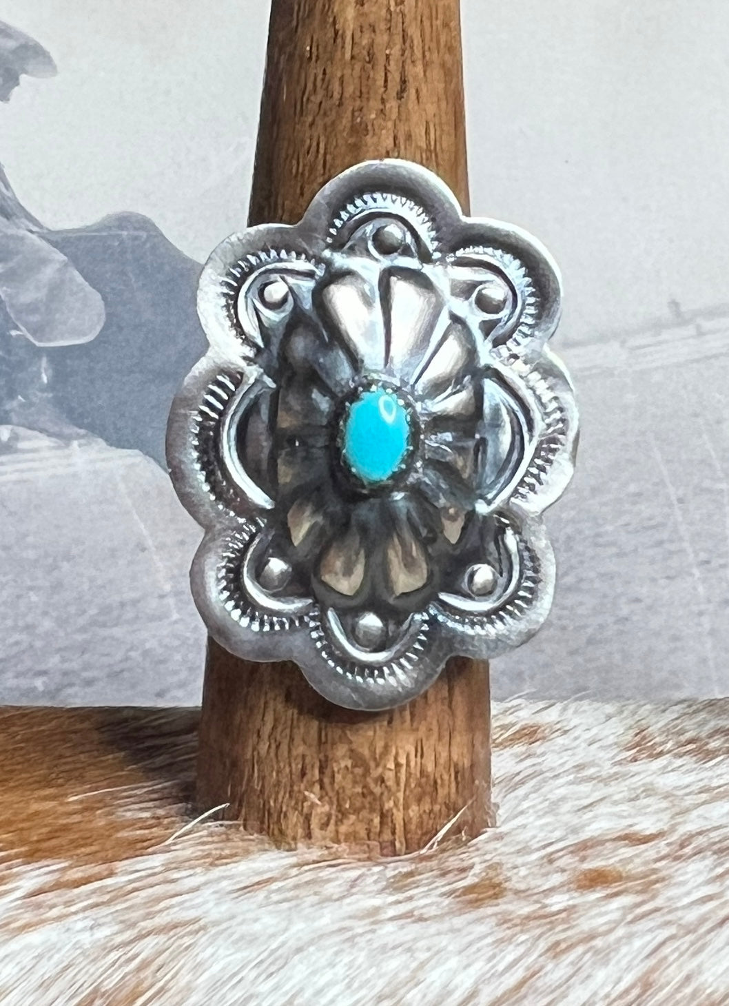 Tim Yazzie Adjustable Concho Ring